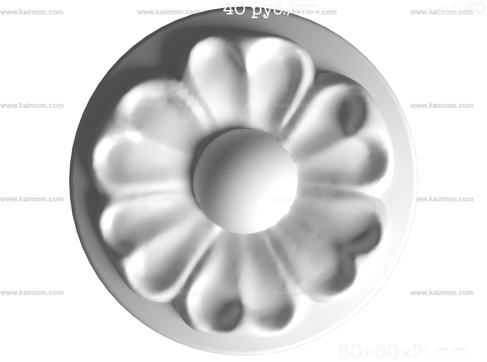欧式墙面雕花3D模型-1