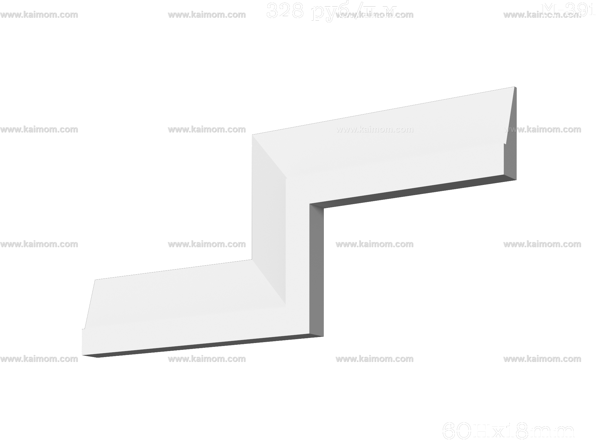 转角石膏线3D模型-1