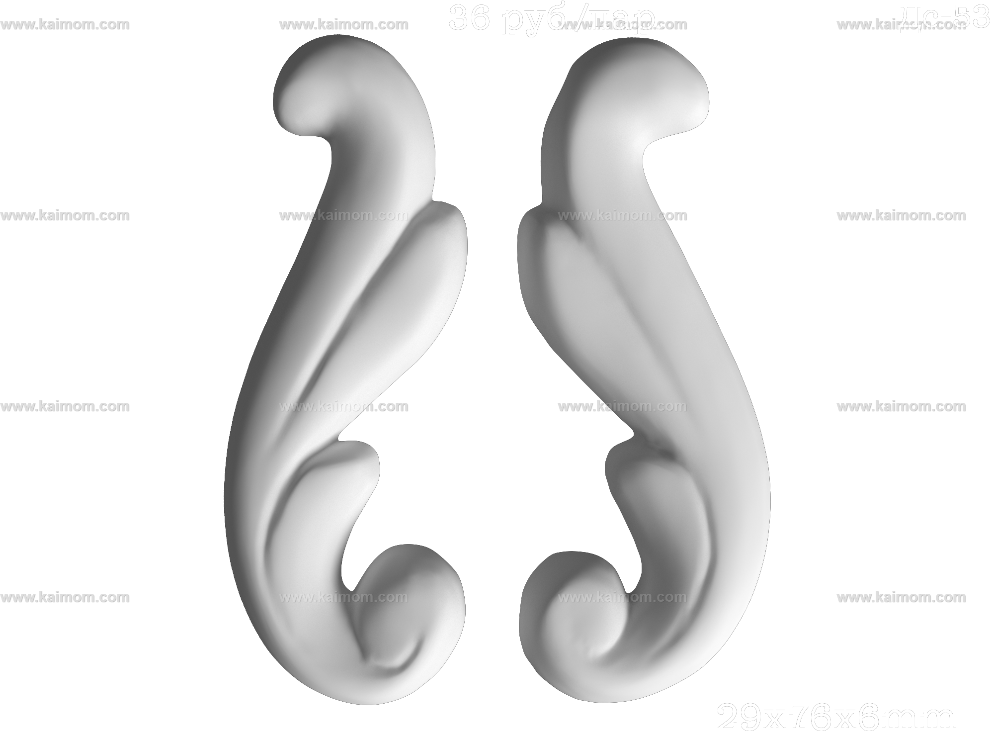 欧式墙面雕花3D模型-1