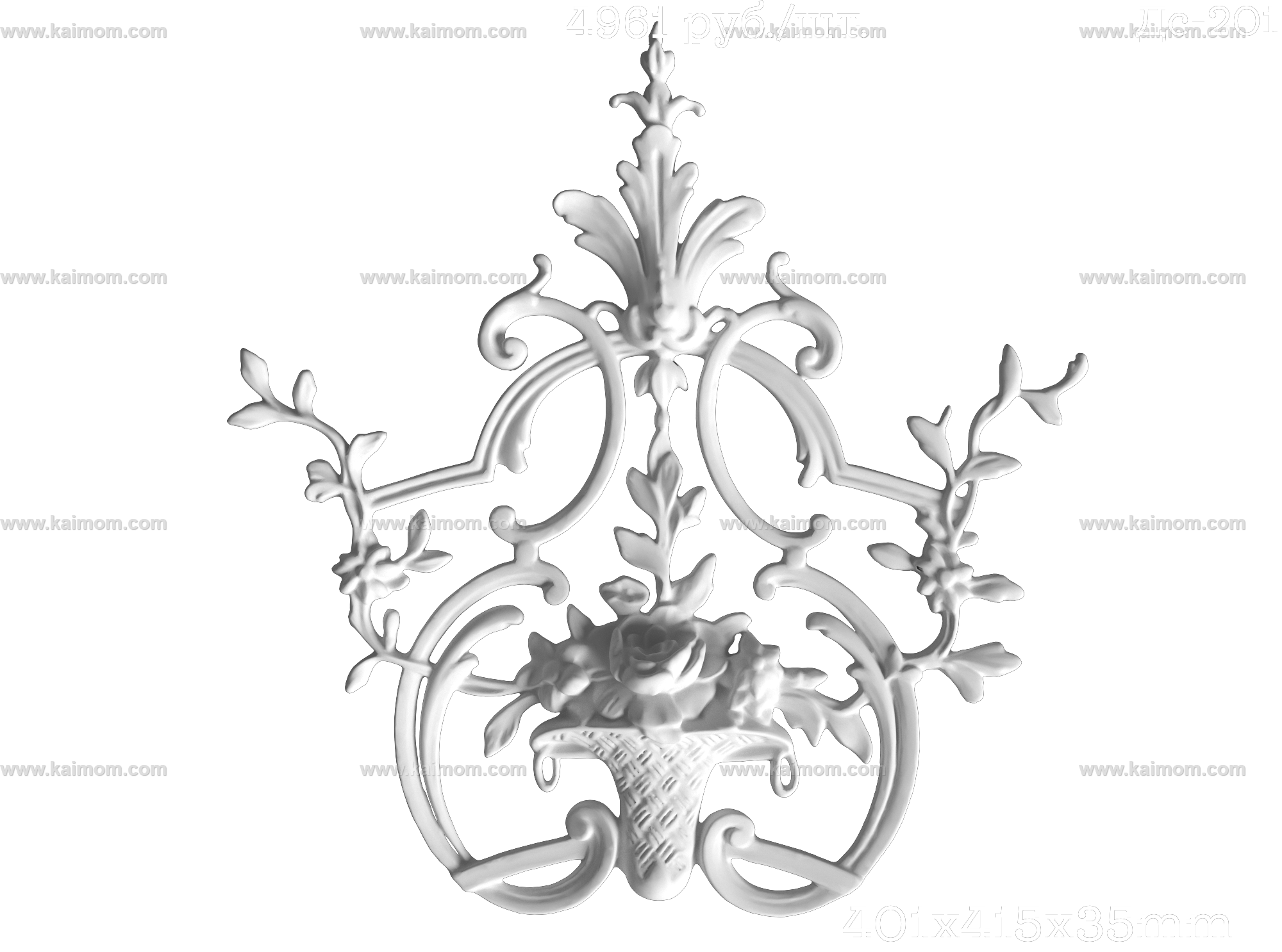 欧式墙面雕花3D模型-1