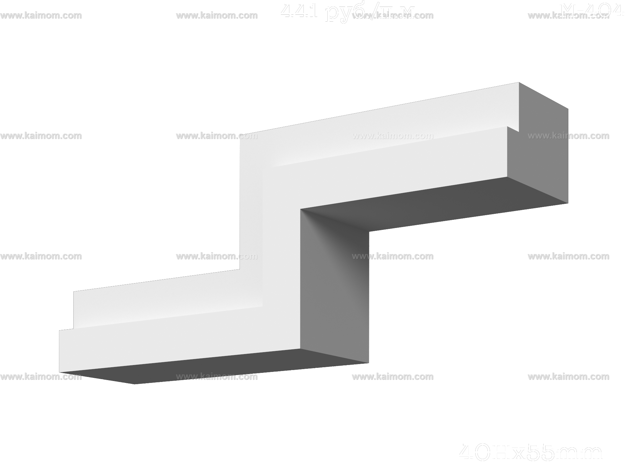转角石膏线3D模型-1