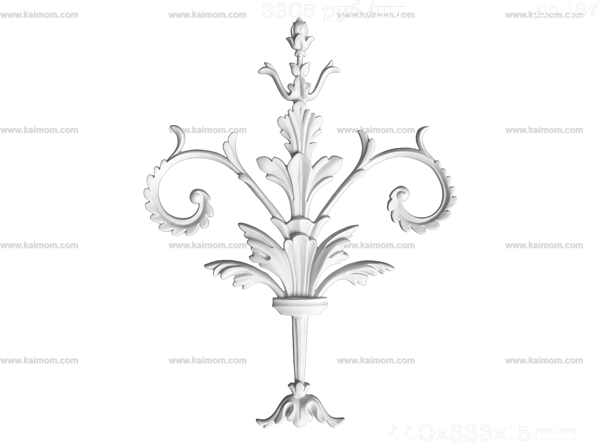 欧式墙面雕花3D模型-1