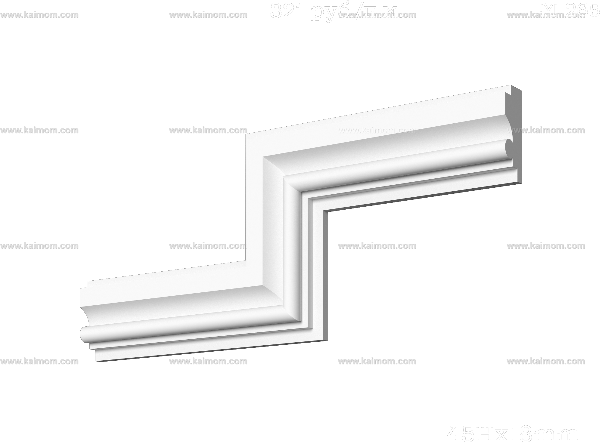 转角石膏线3D模型-1