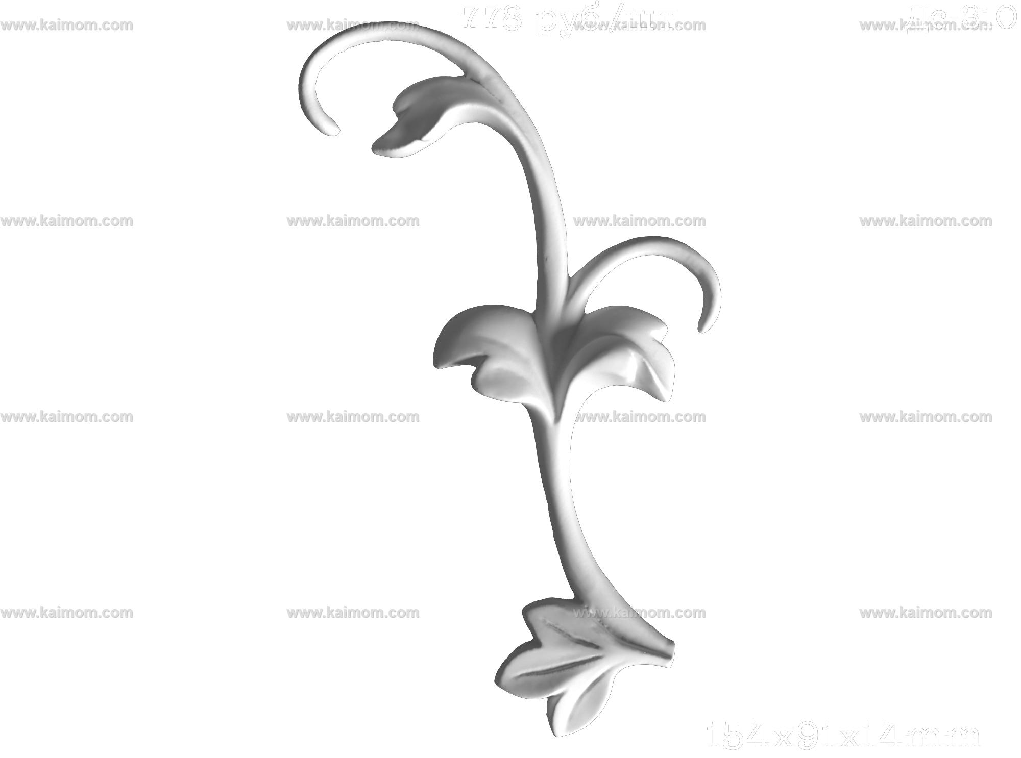 欧式墙面雕花3D模型-1