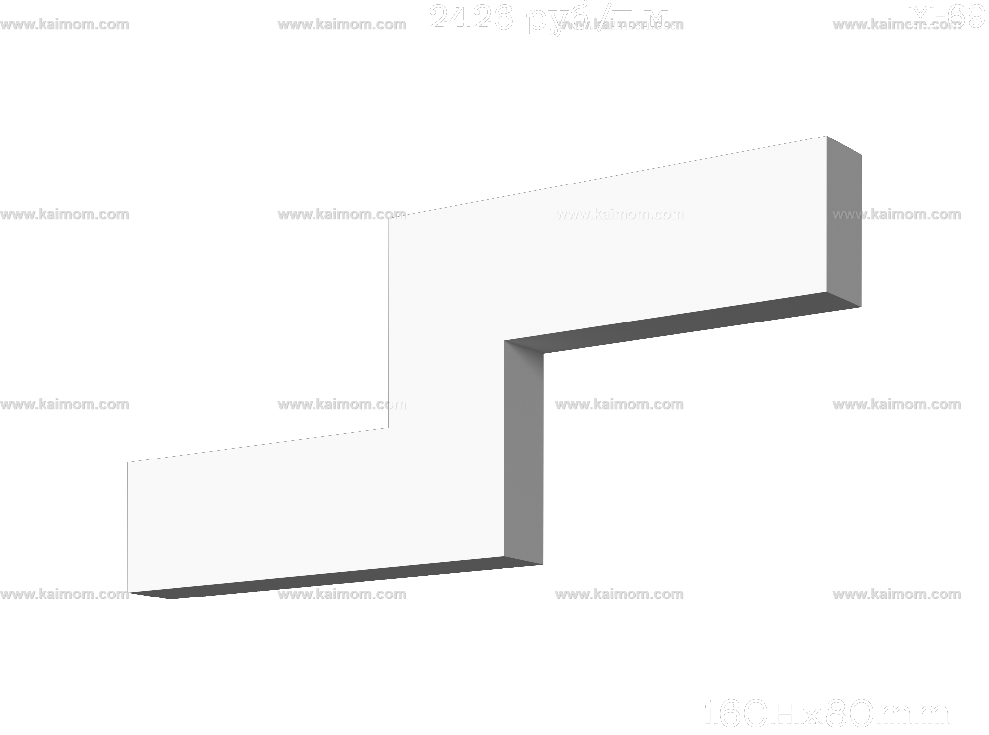 转角石膏线3D模型-1