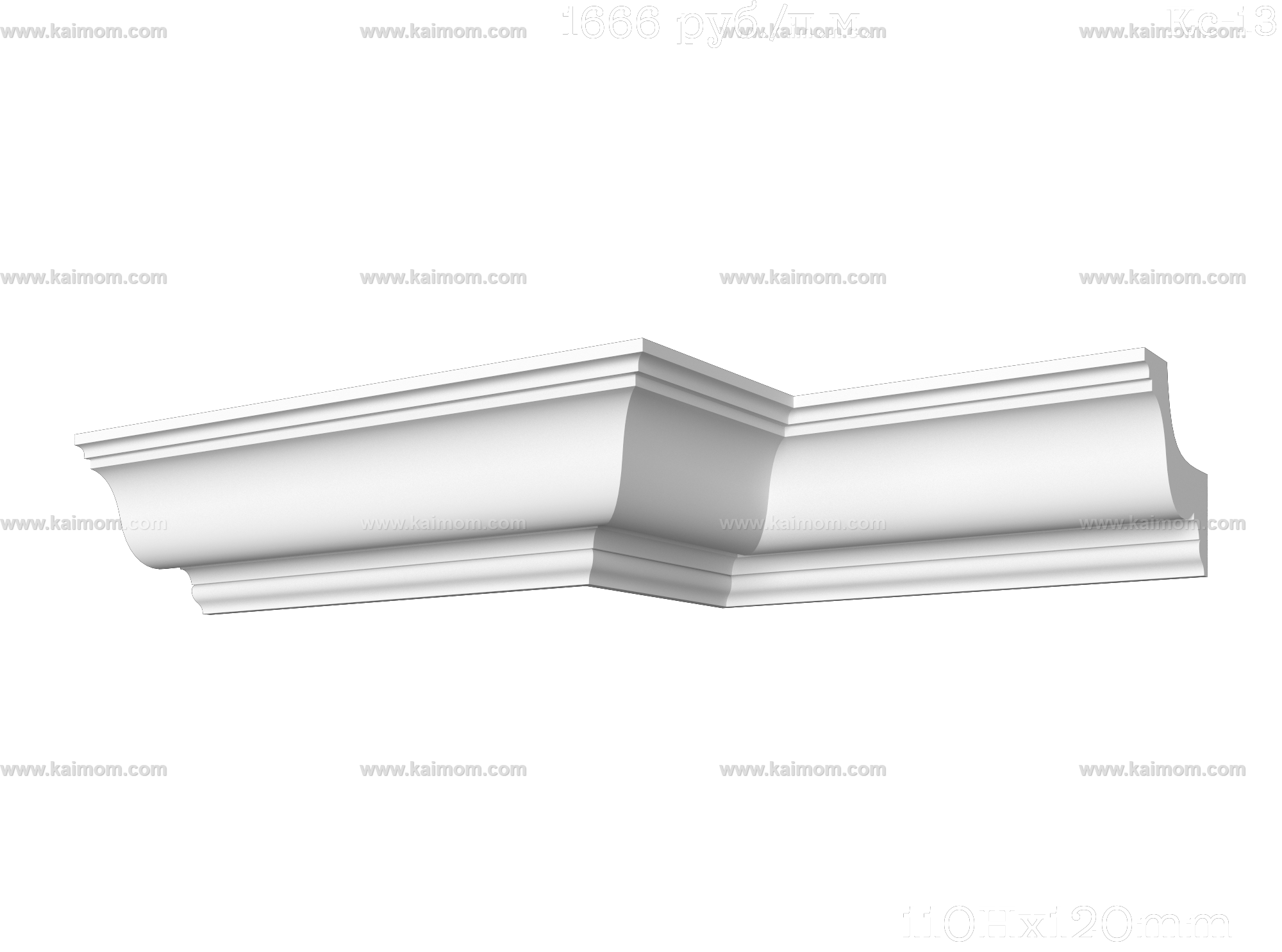 转角石膏线3D模型-1