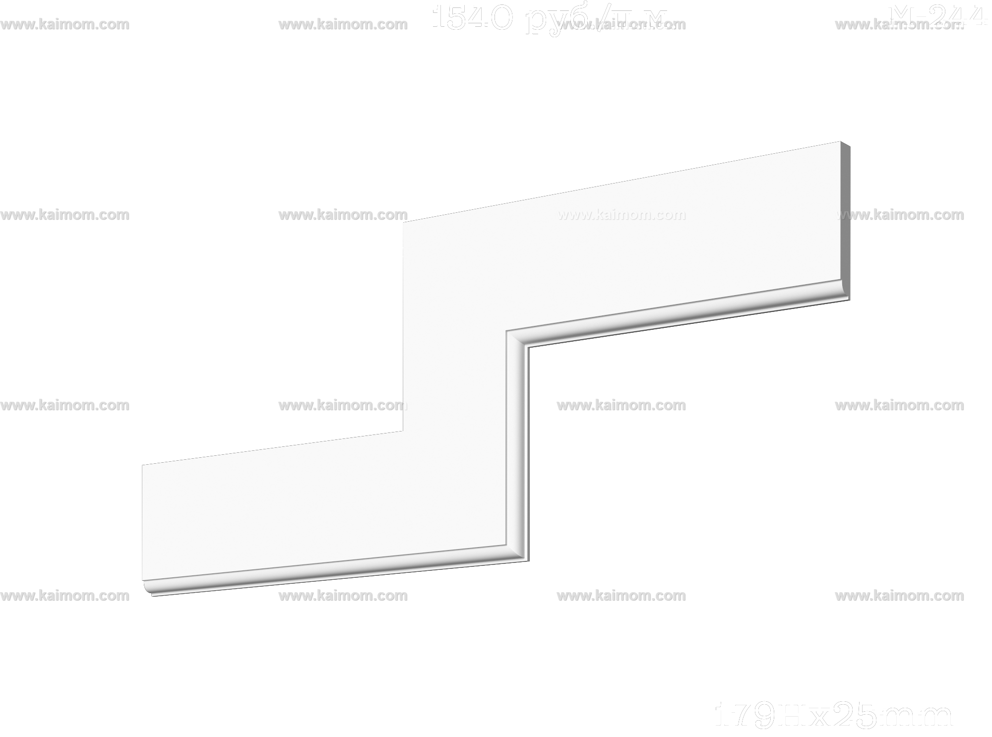 转角石膏线3D模型-1