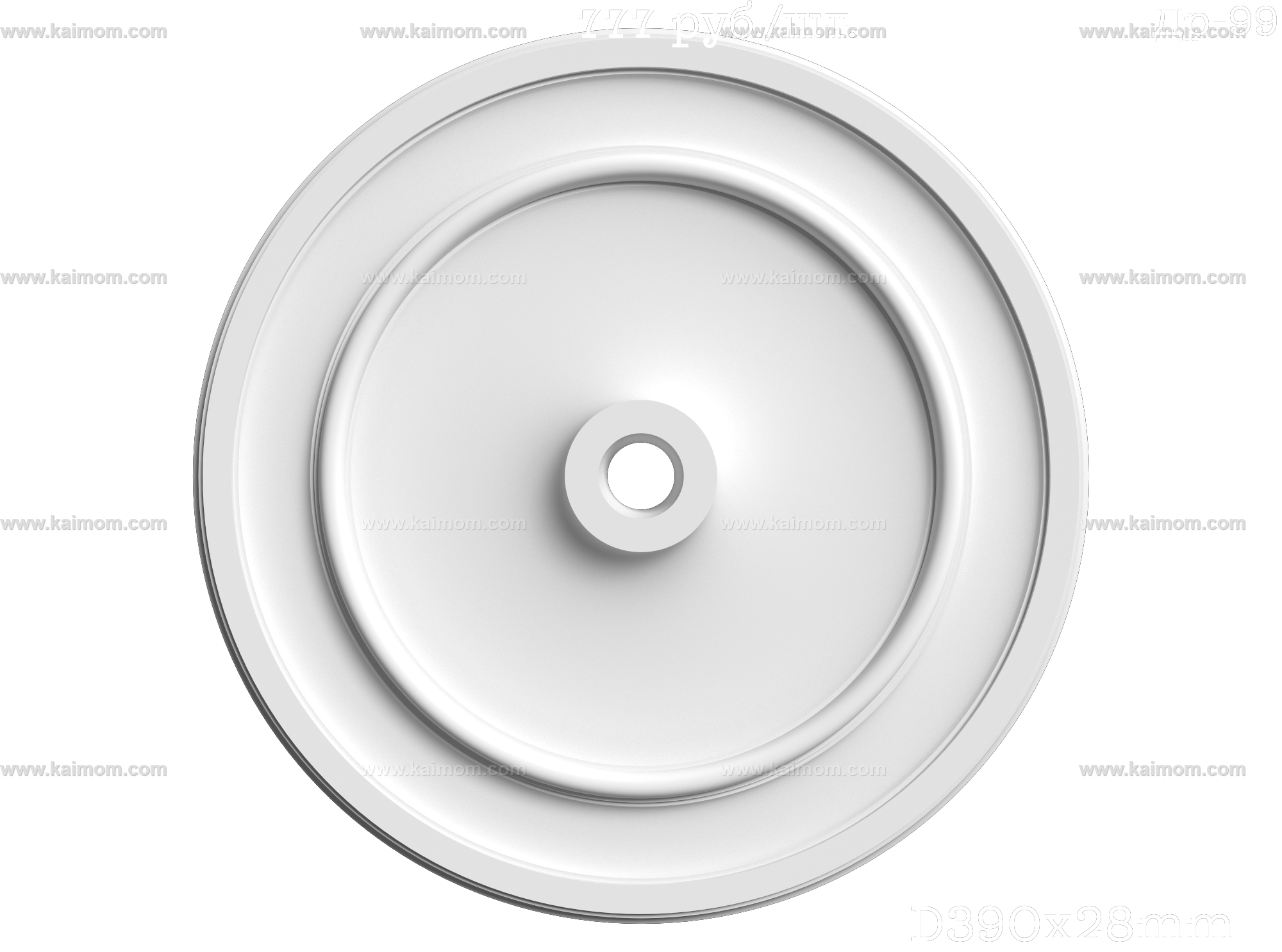 欧式古典雕花灯池3D模型-1