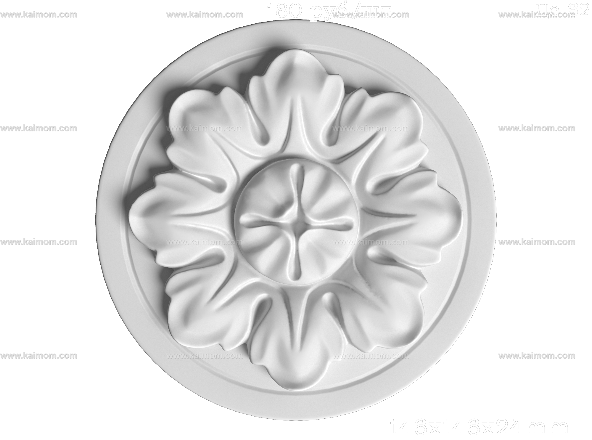 欧式墙面雕花3D模型-1