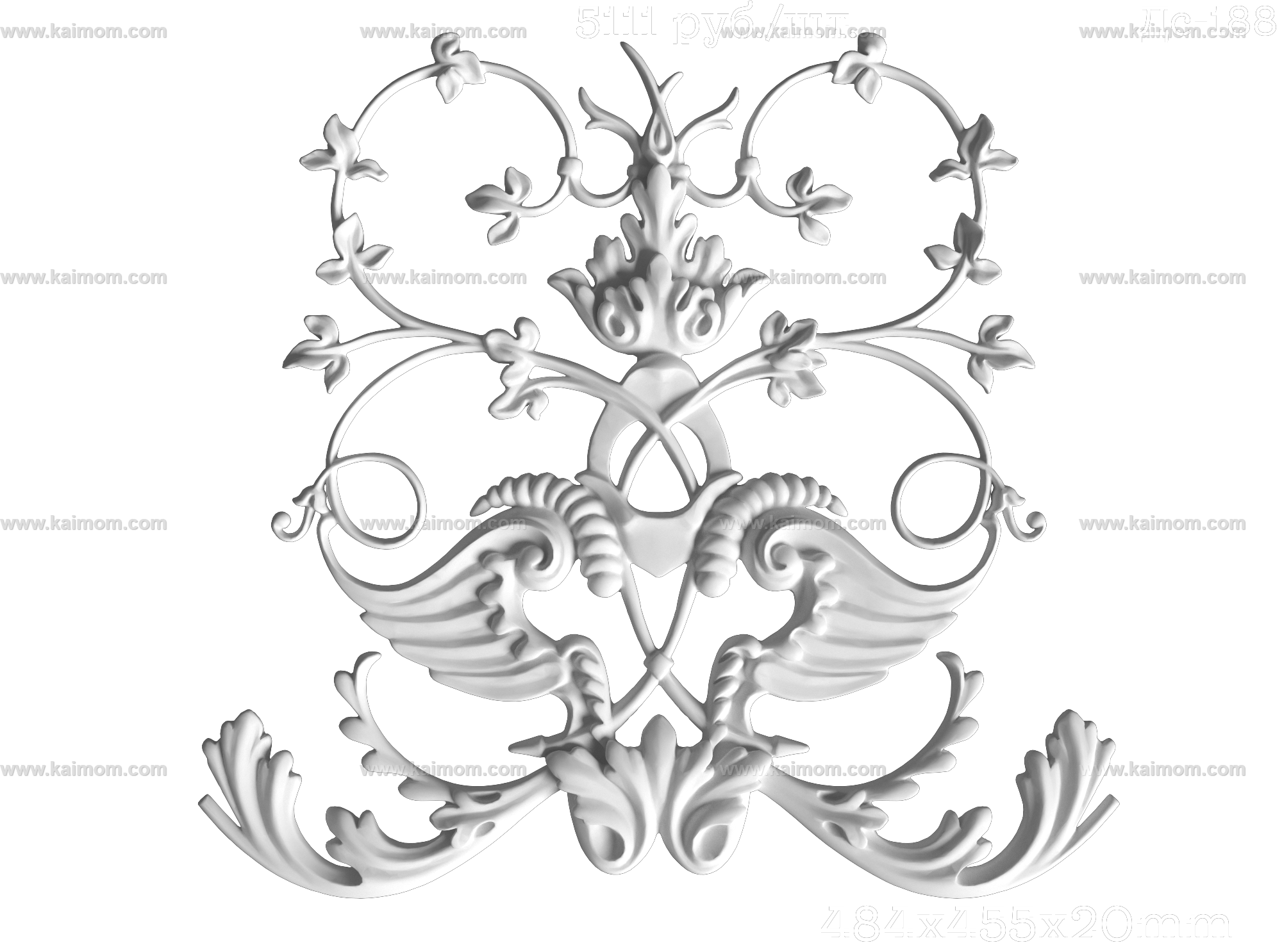 欧式墙面雕花3D模型-1
