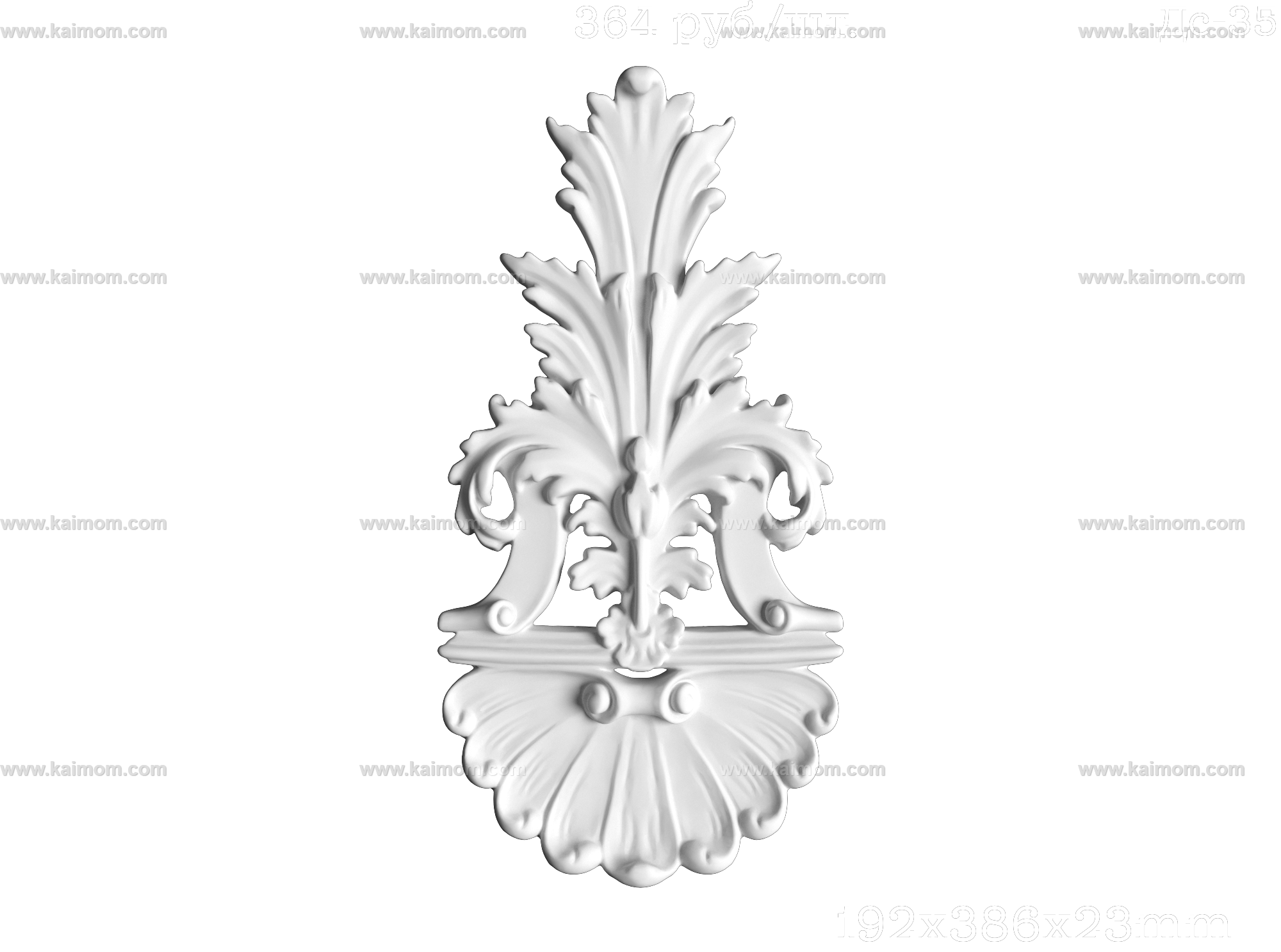 欧式墙面雕花3D模型-1