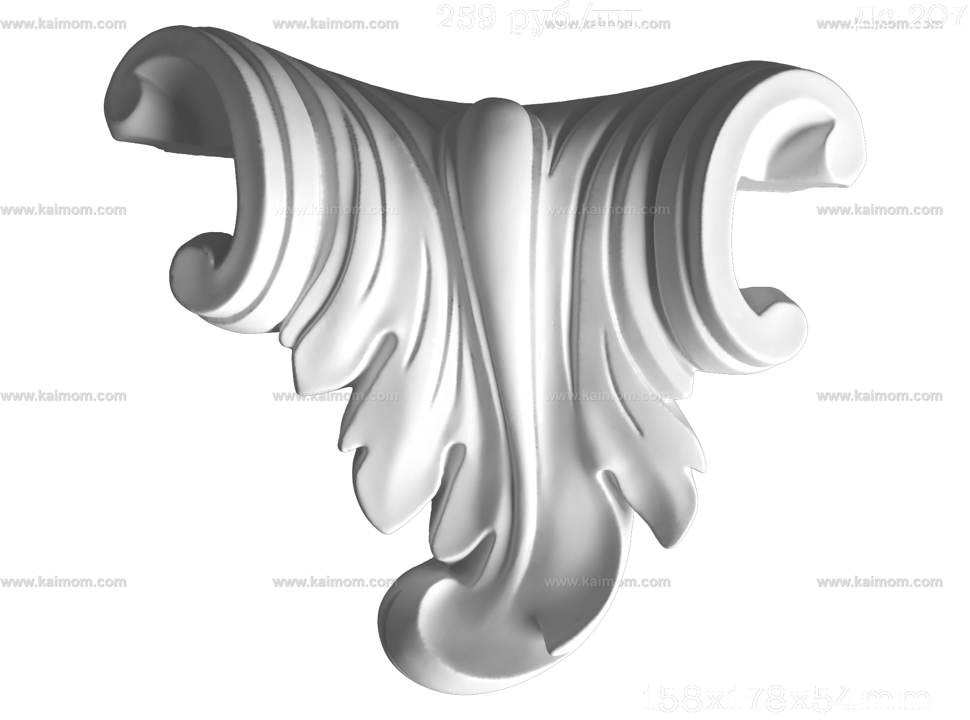 欧式墙面雕花3D模型-1