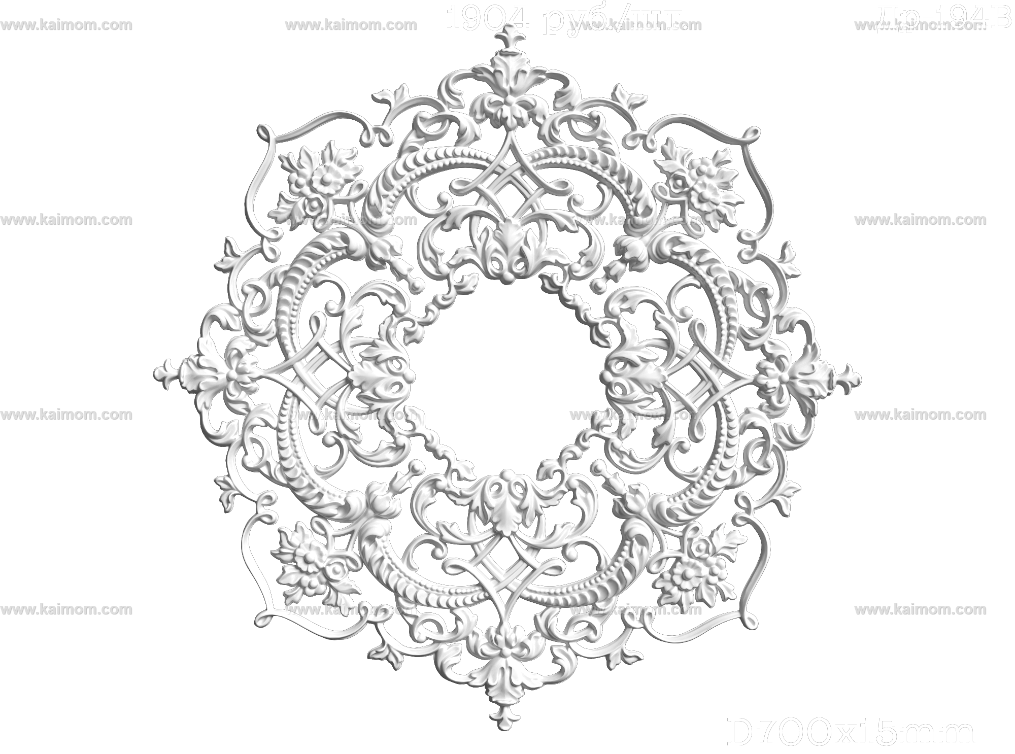 欧式古典雕花灯池3D模型-1