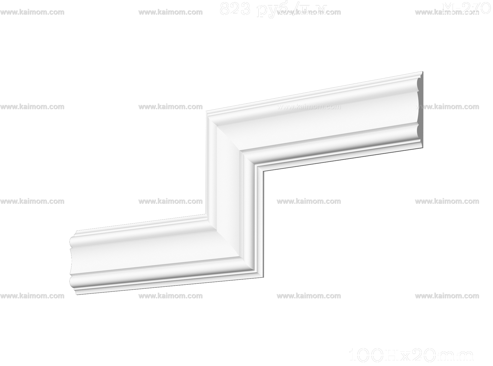 转角石膏线3D模型-1