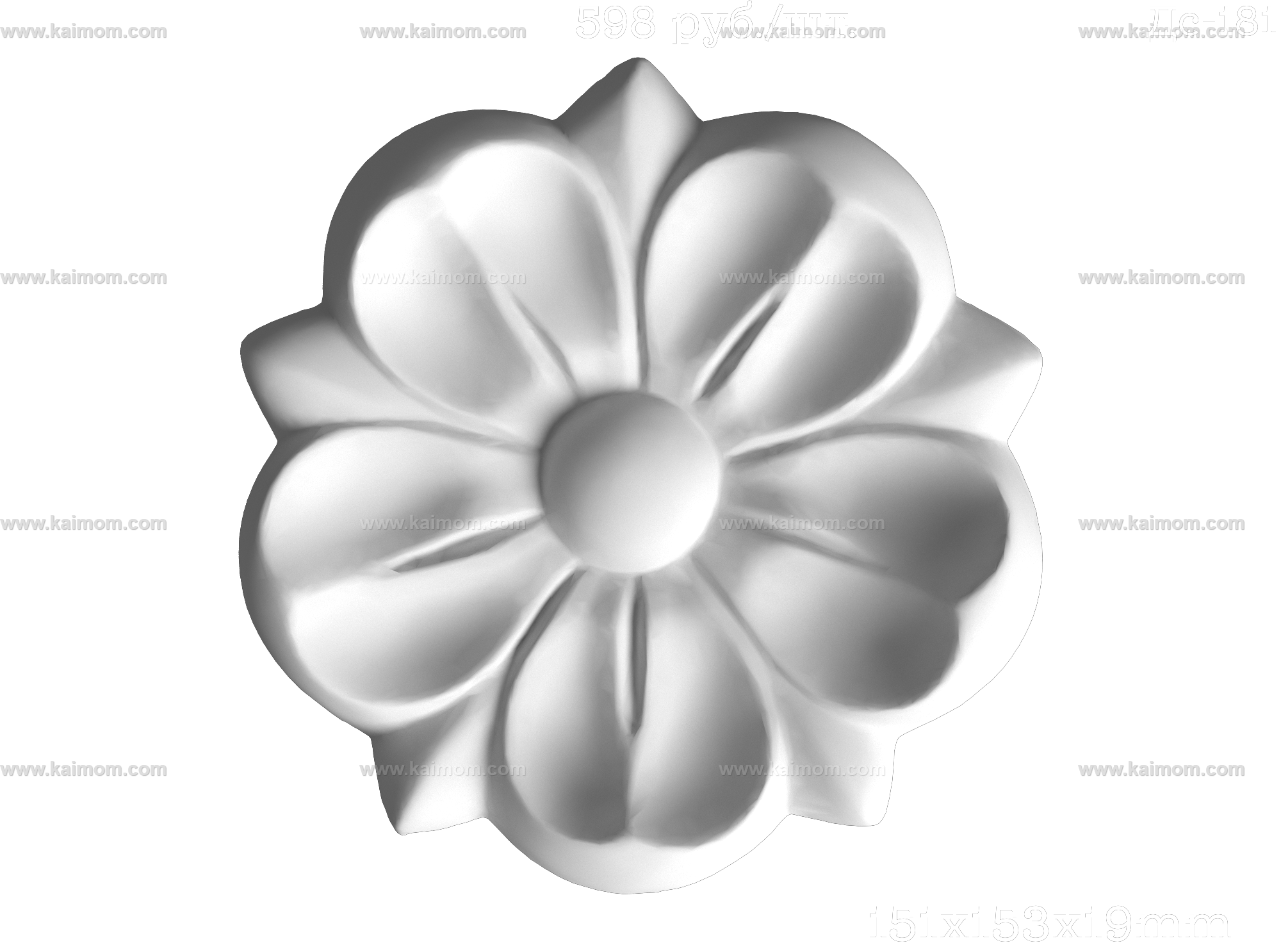 欧式墙面雕花3D模型-1