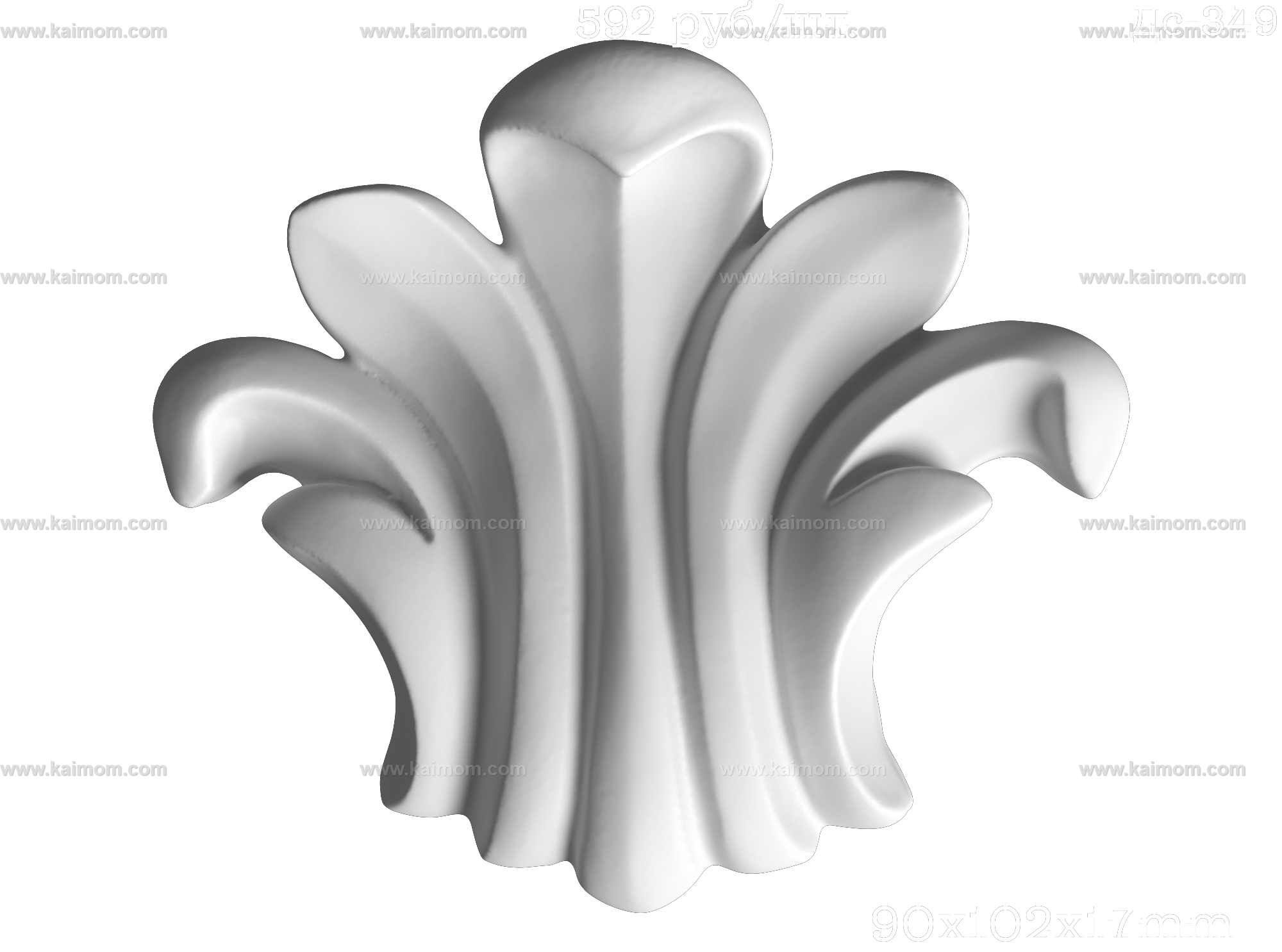 欧式墙面雕花3D模型-1