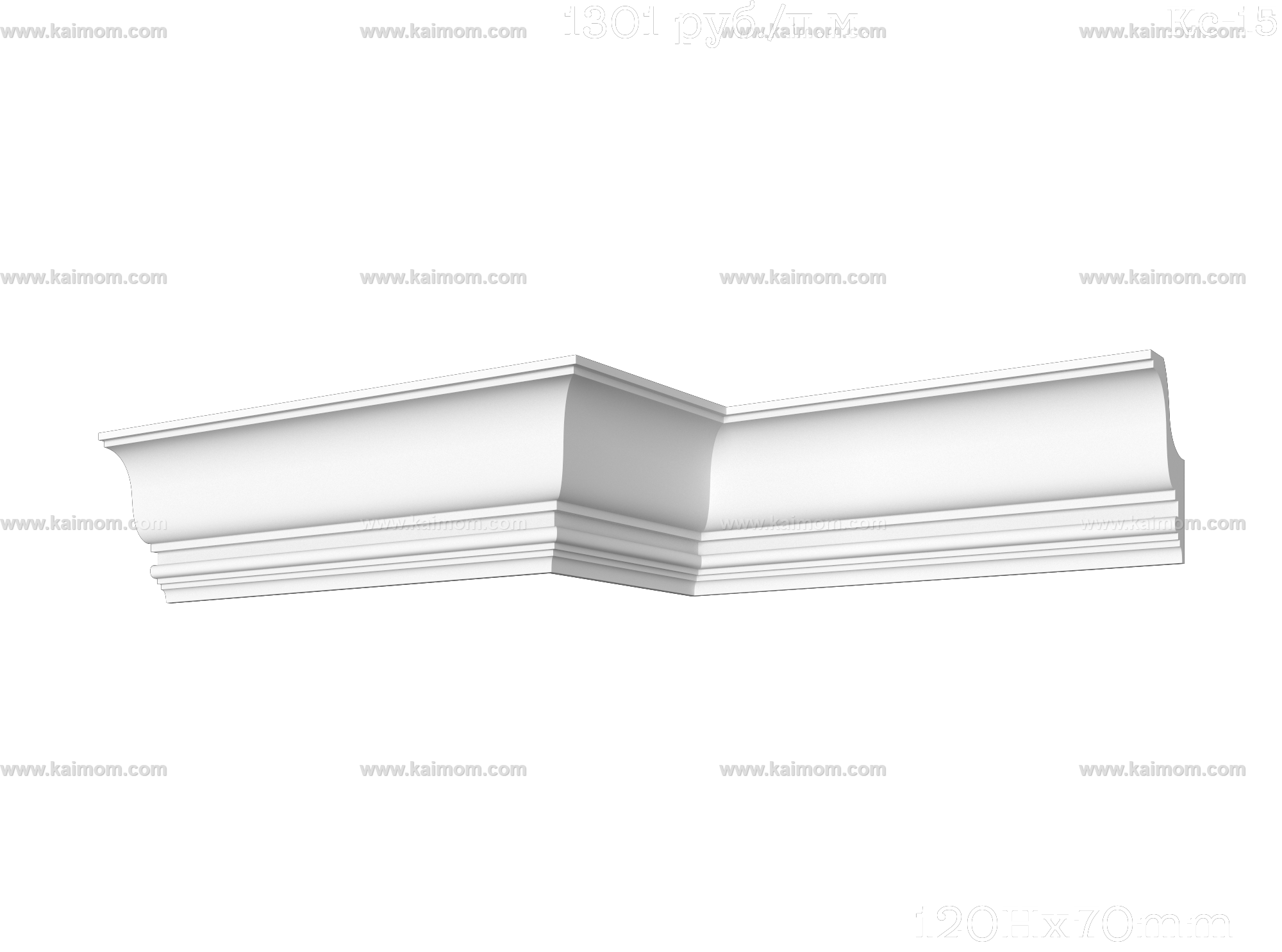 转角石膏线3D模型-1