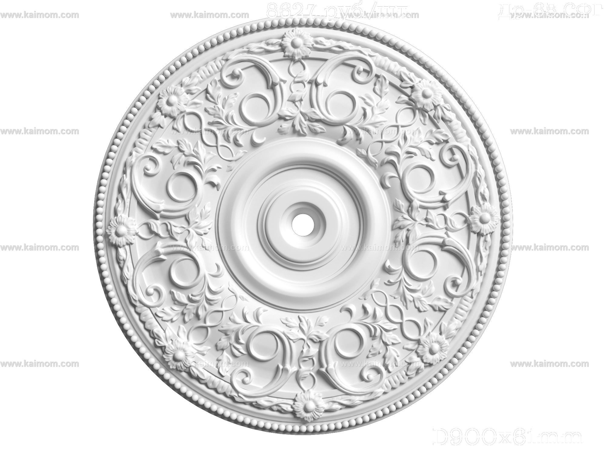 欧式古典雕花灯池3D模型-1