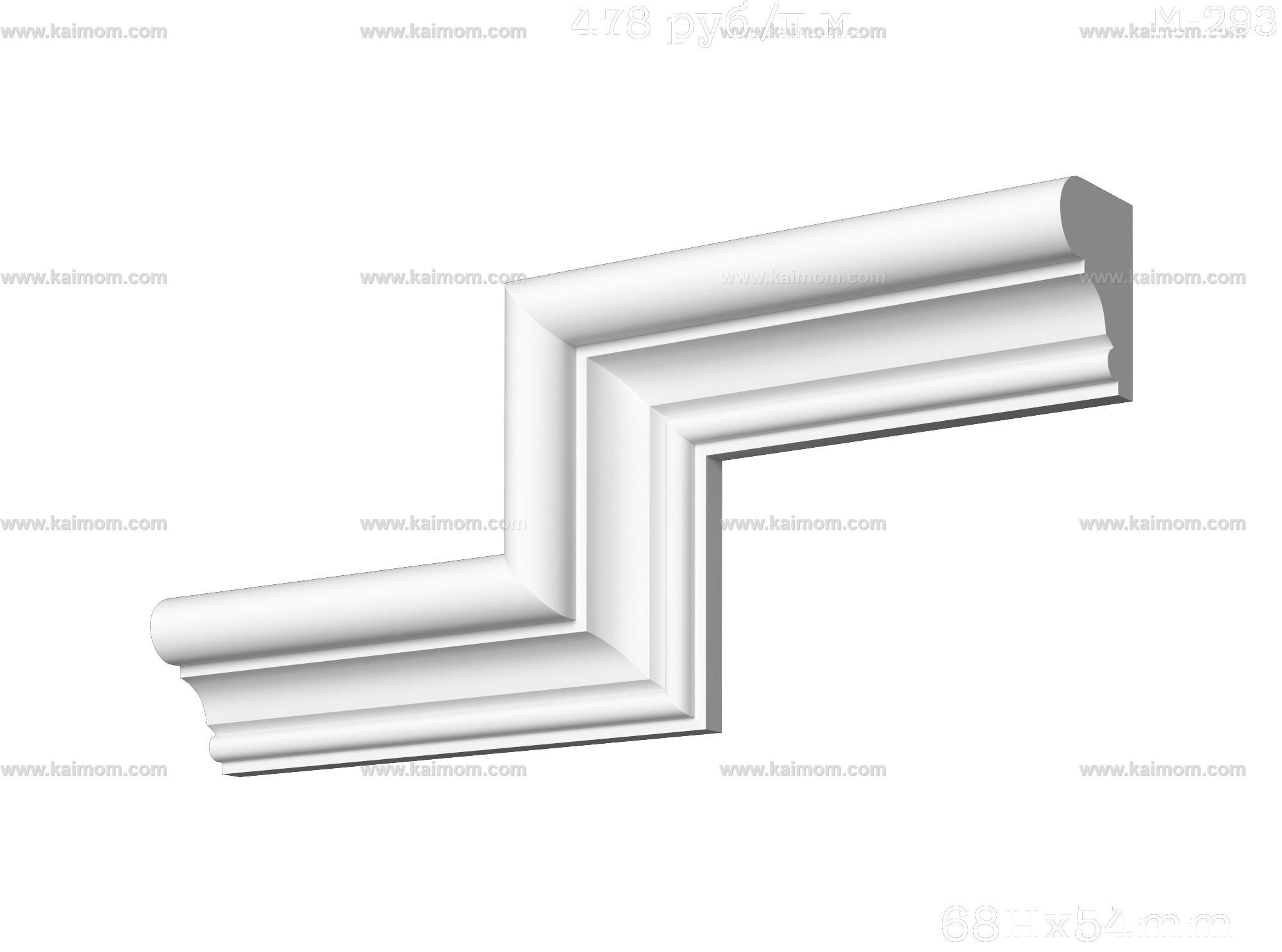转角石膏线3D模型-1