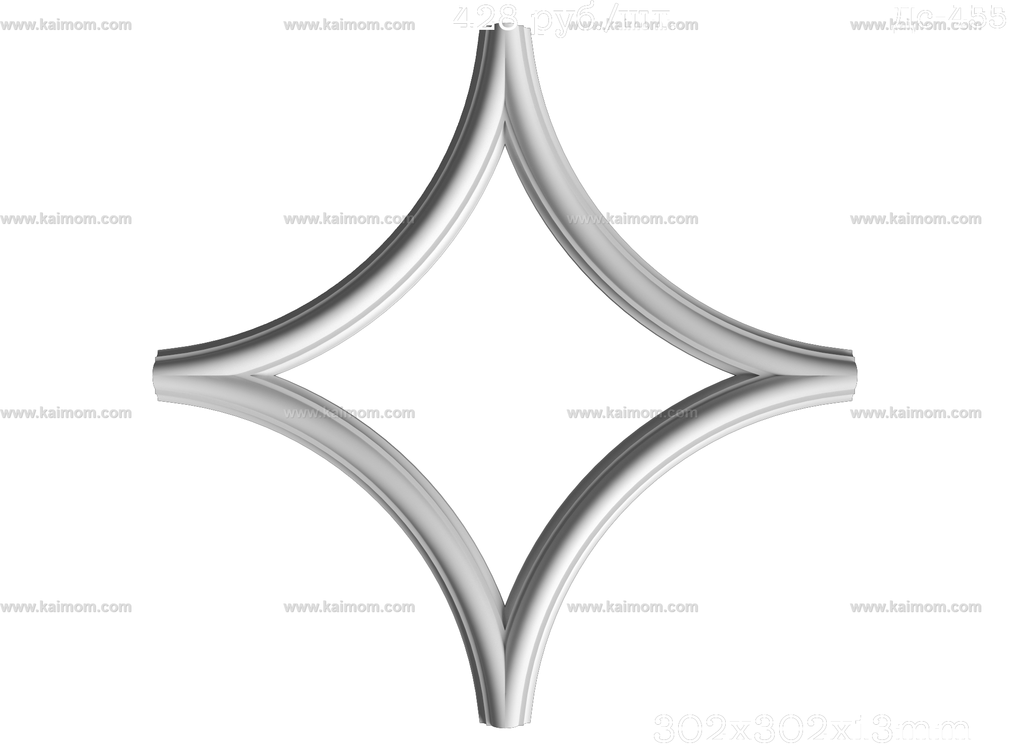 欧式墙面雕花3D模型-1