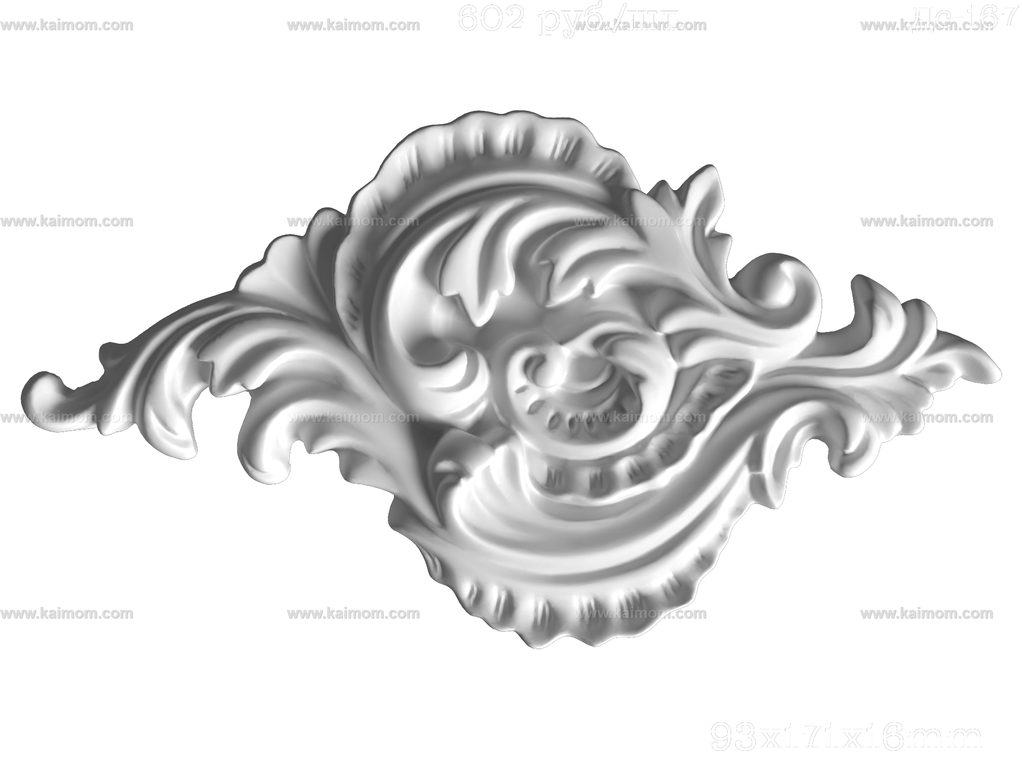 欧式墙面雕花3D模型-1