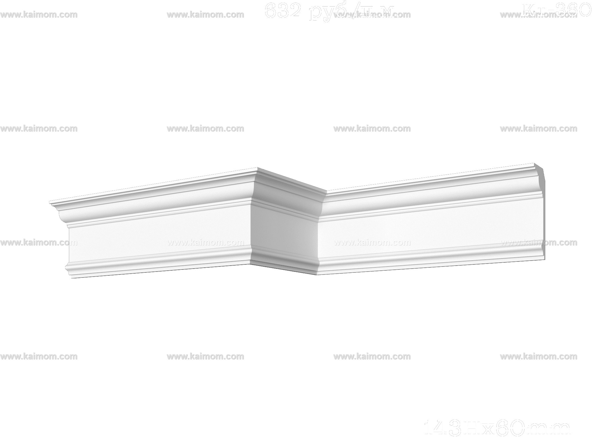 转角石膏线3D模型-1