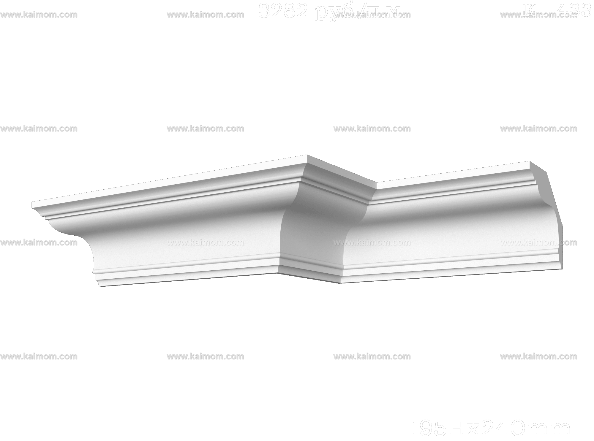 转角石膏线3D模型-1