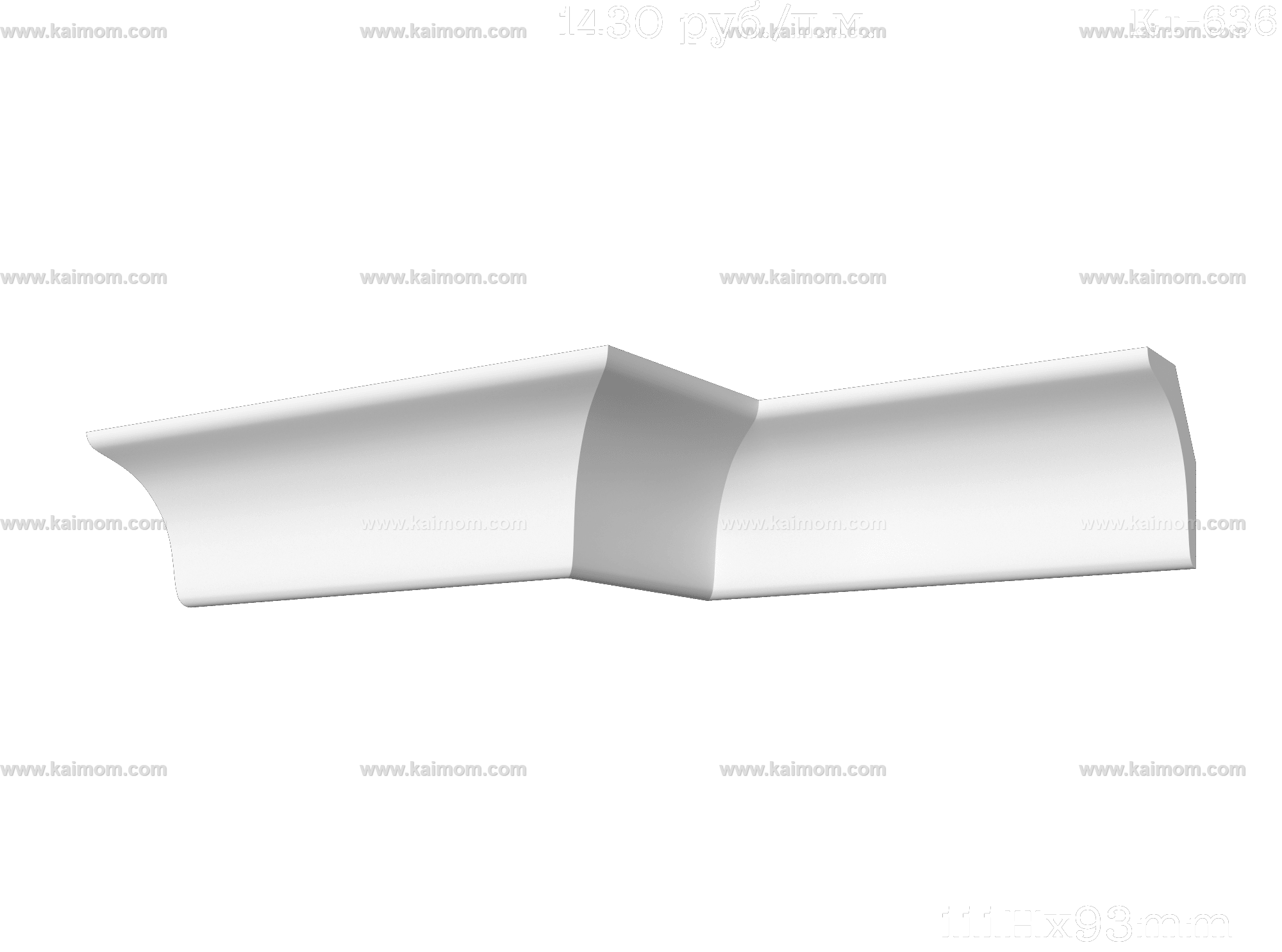 转角石膏线3D模型-1