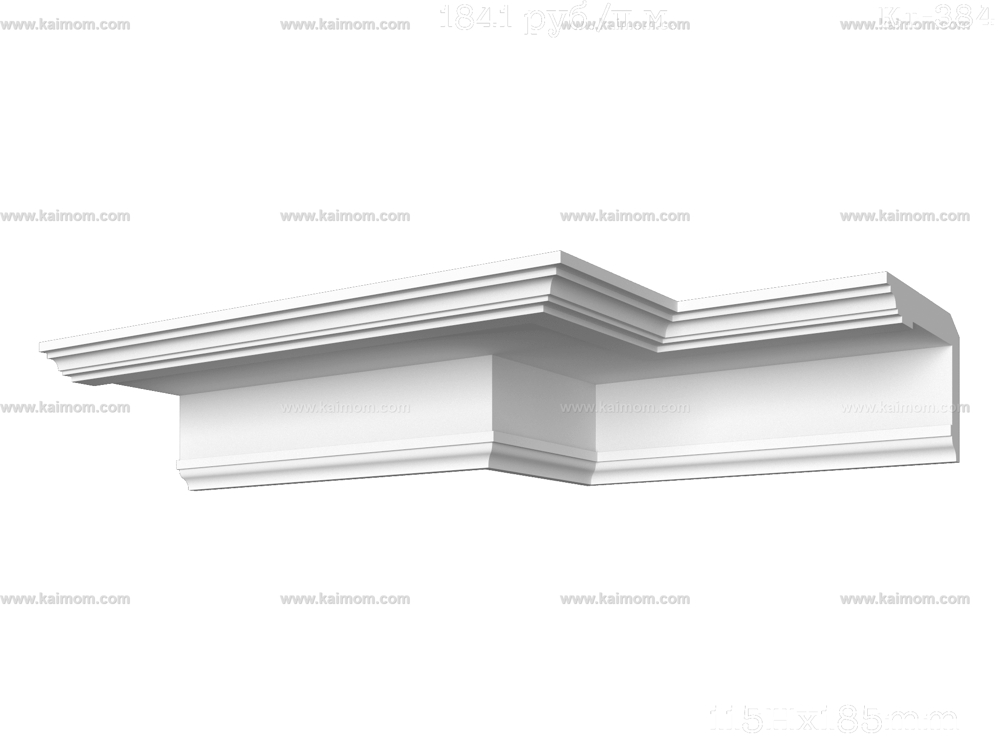 转角石膏线3D模型-1