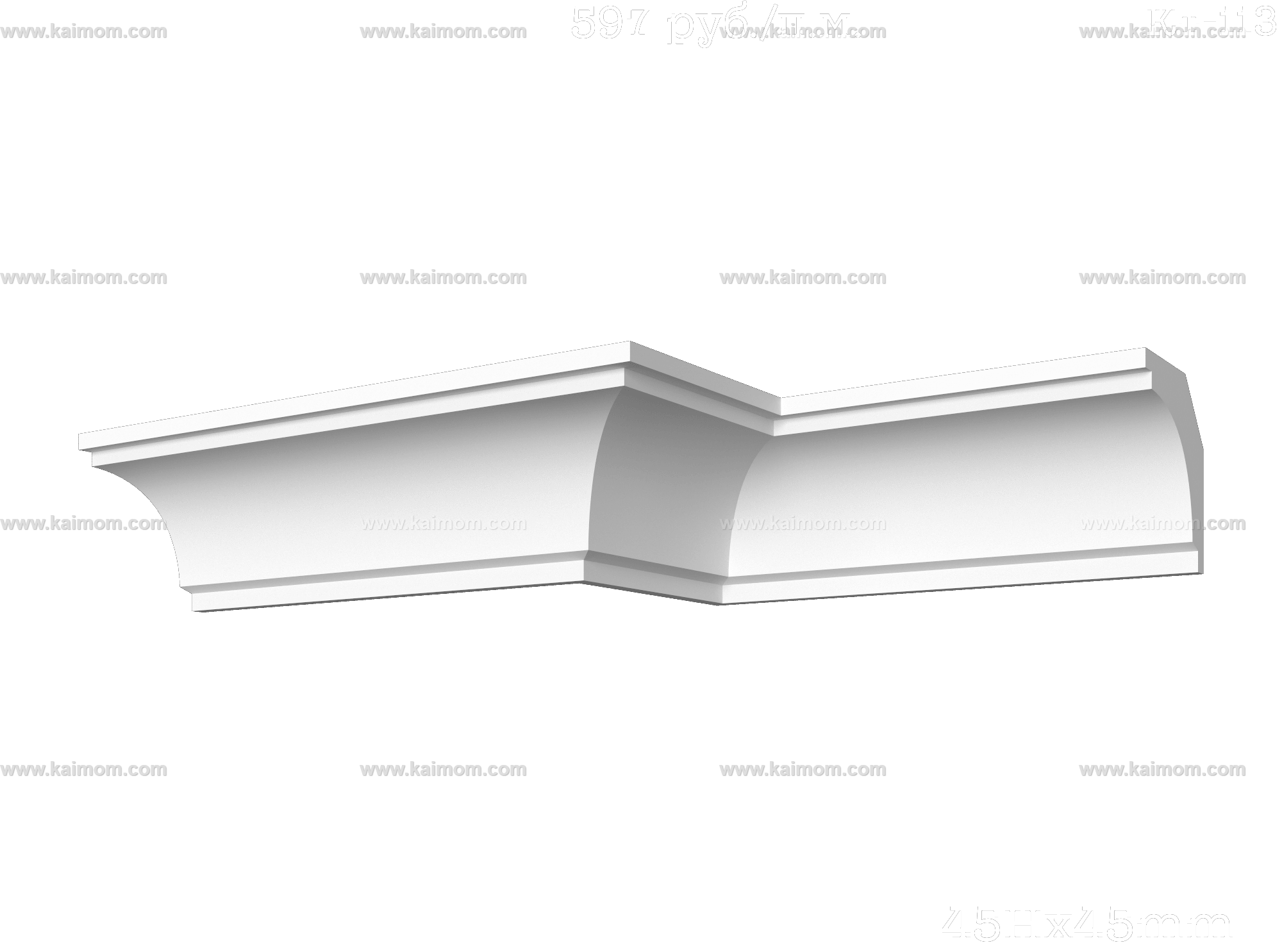 转角石膏线3D模型-1