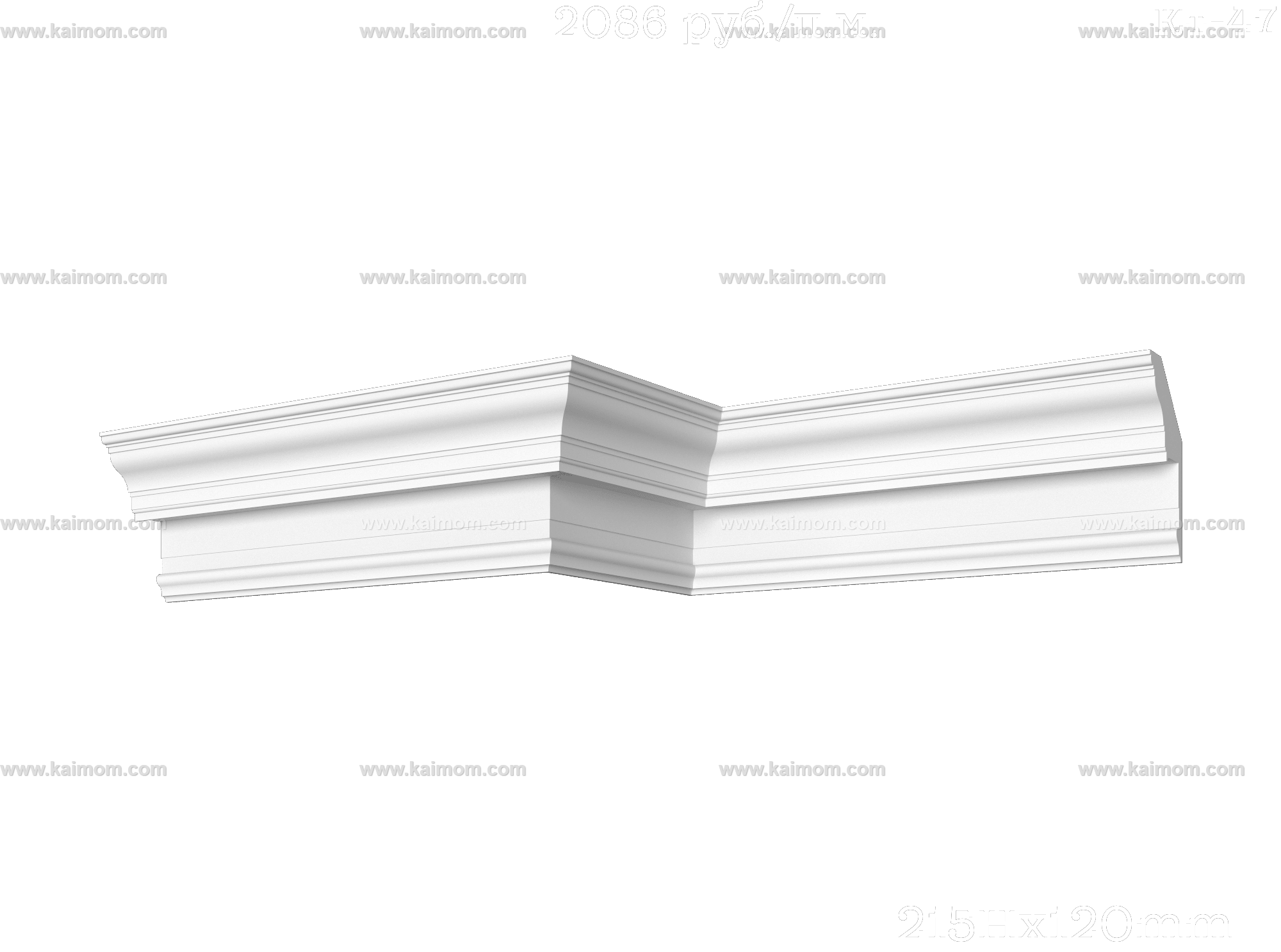 转角石膏线3D模型-1