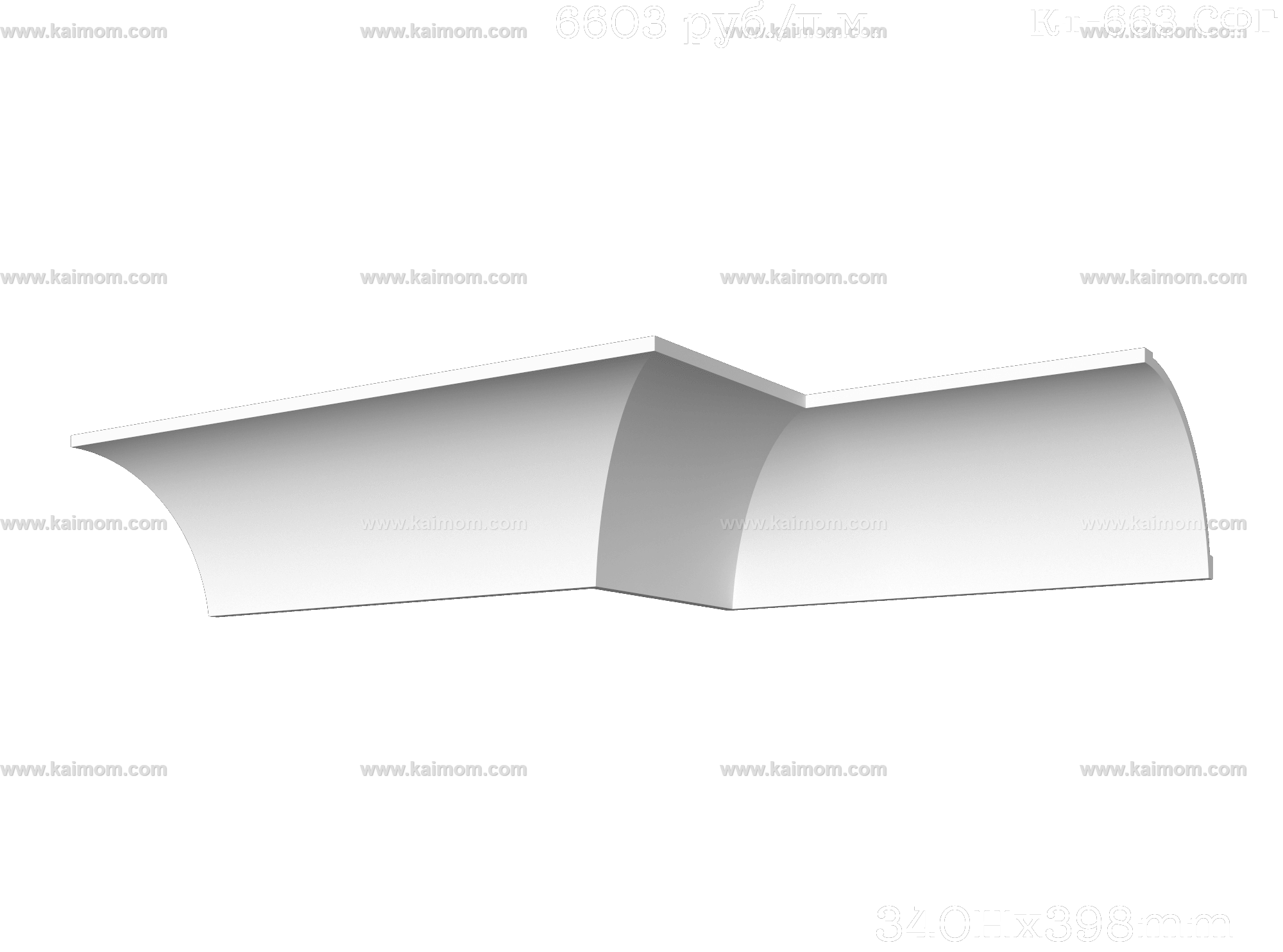 转角石膏线3D模型-1