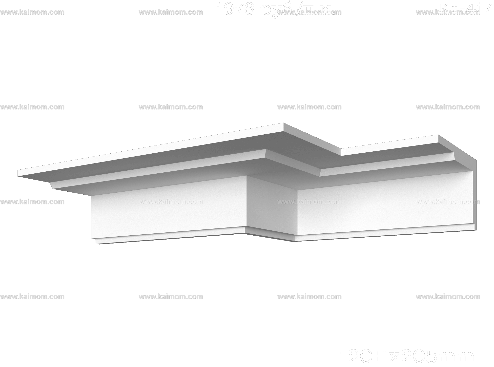 转角石膏线3D模型-1