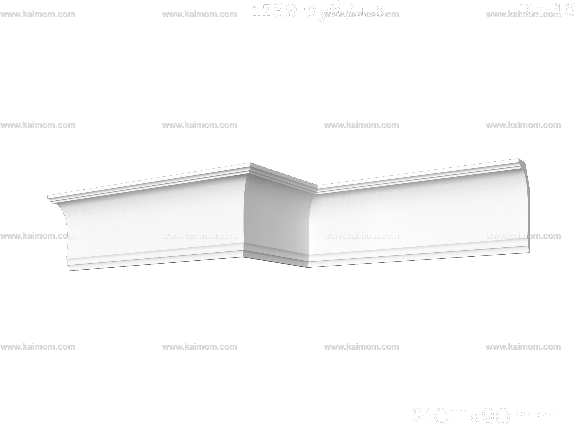 转角石膏线3D模型-1