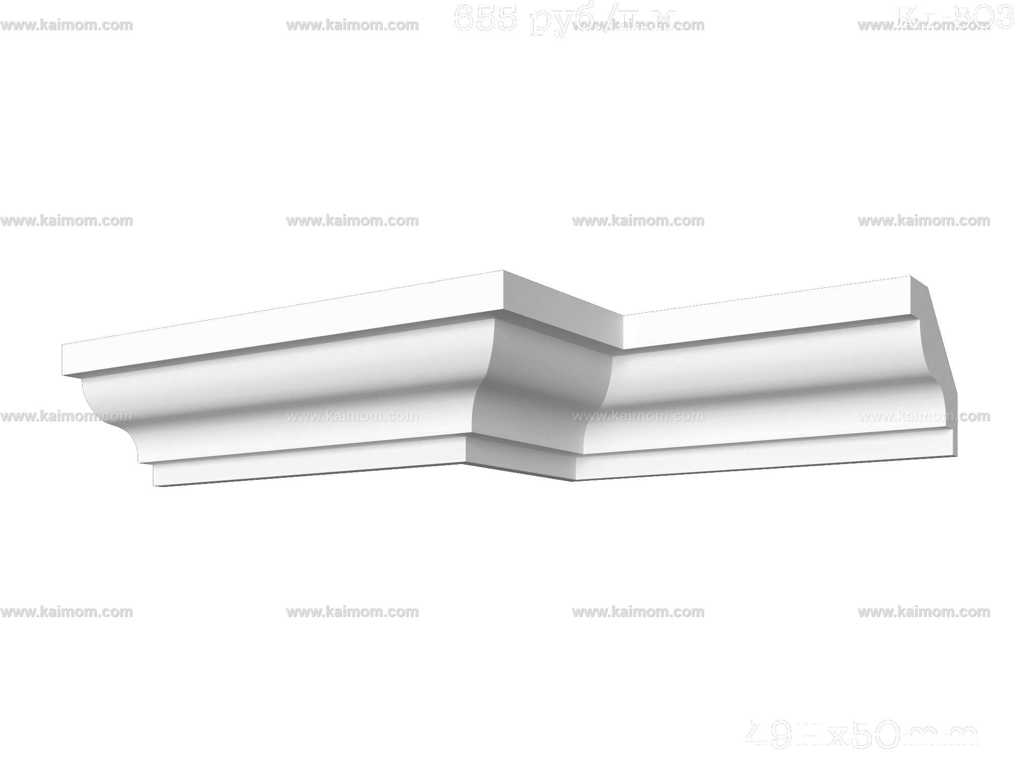 转角石膏线3D模型-1