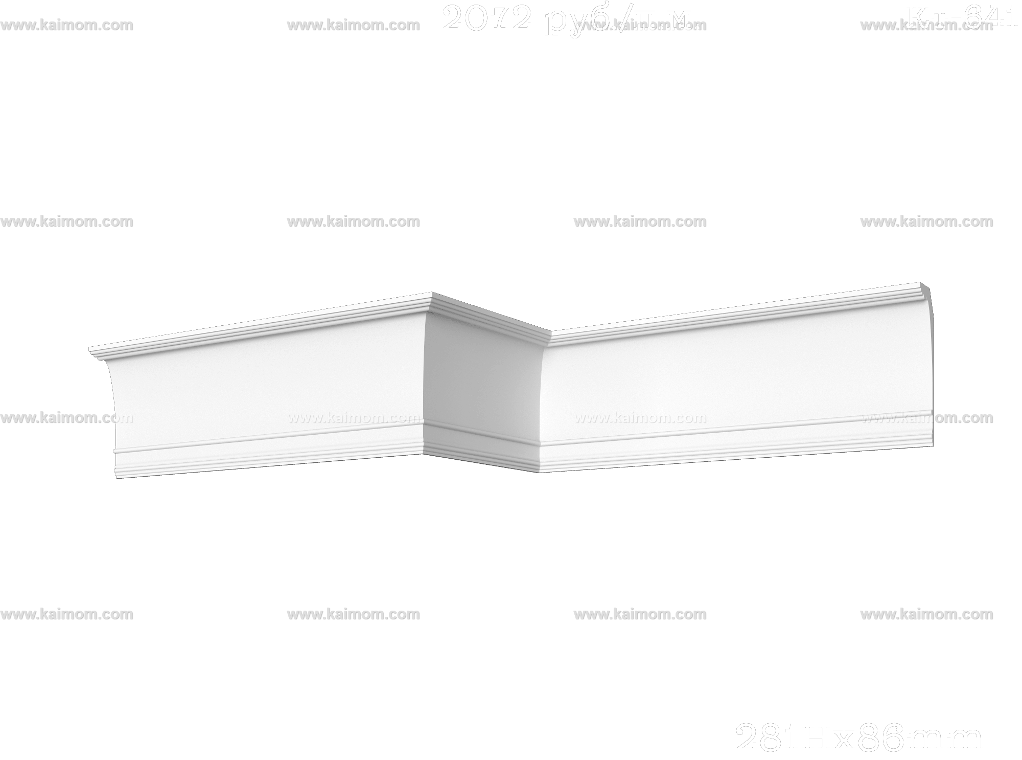 转角石膏线3D模型-1