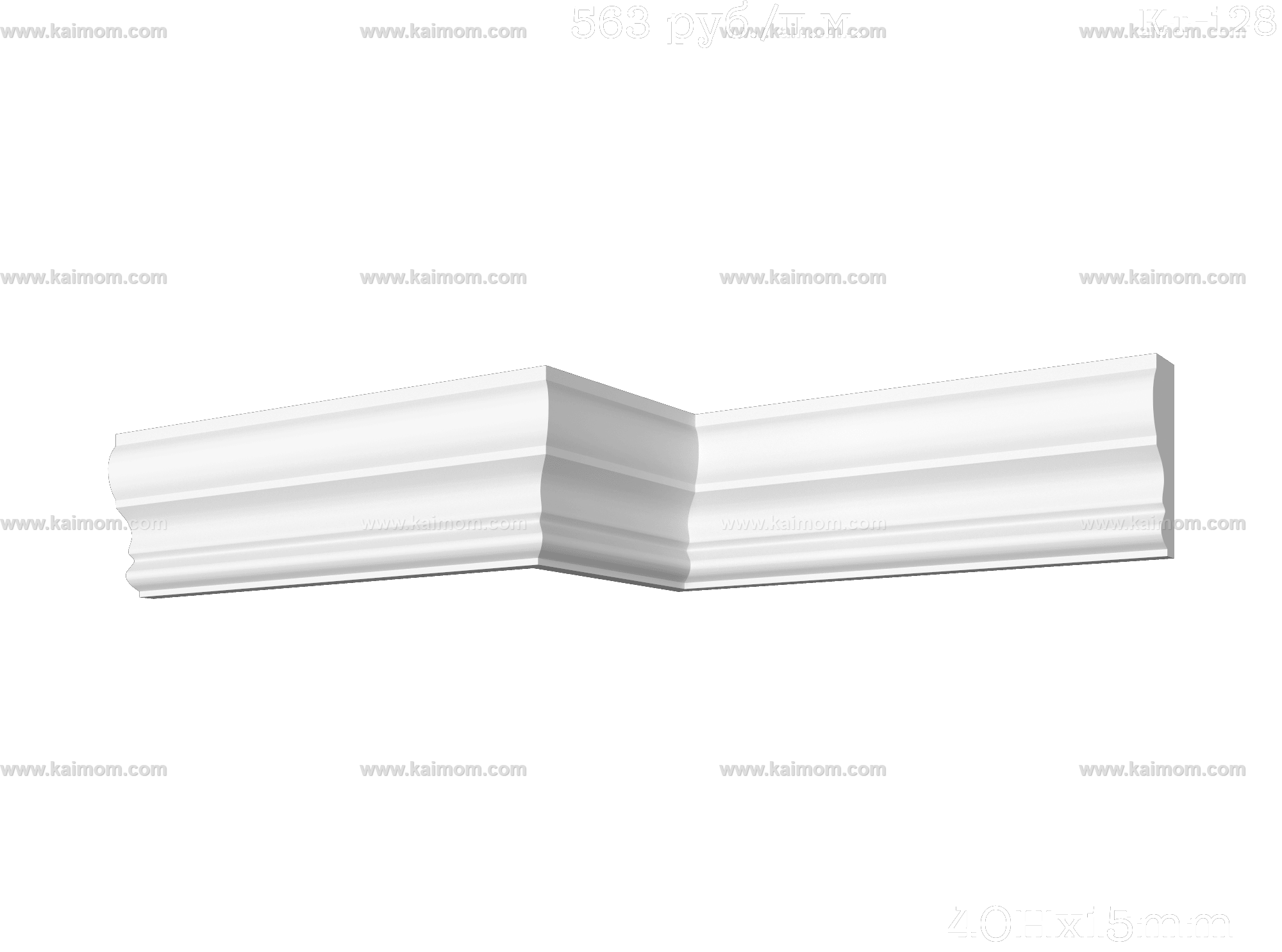 转角石膏线3D模型-1