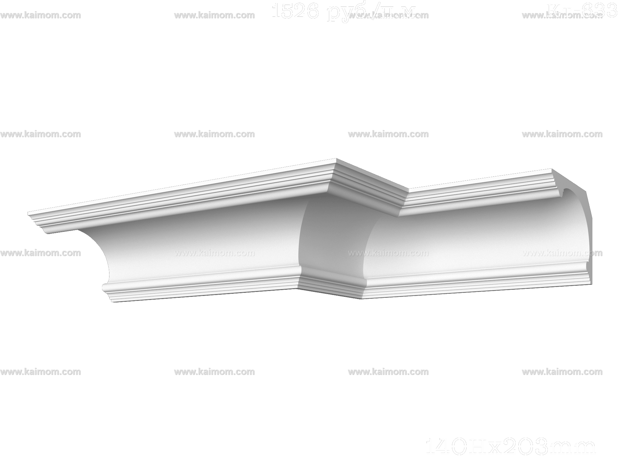 转角石膏线3D模型-1