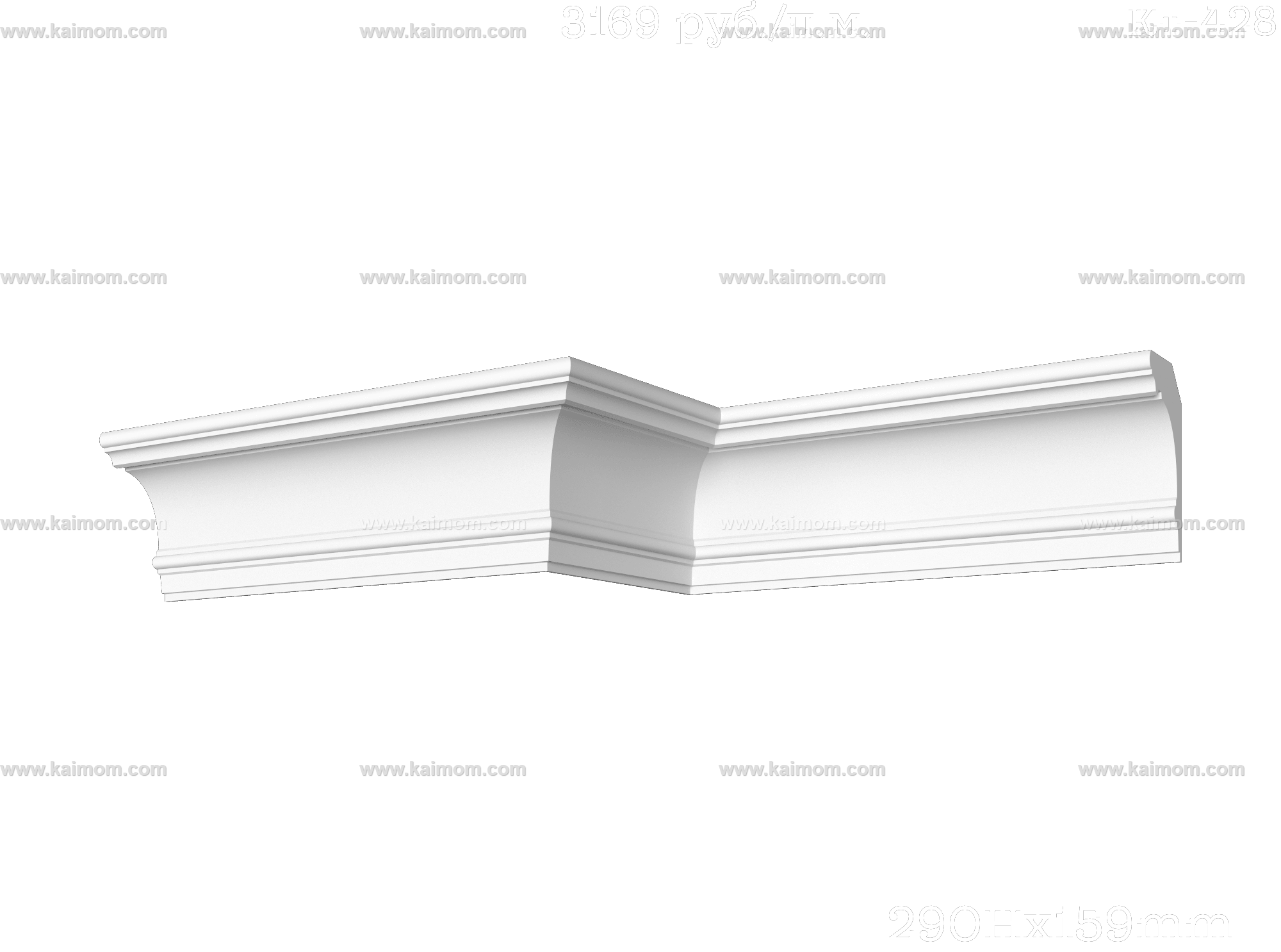 转角石膏线3D模型-1