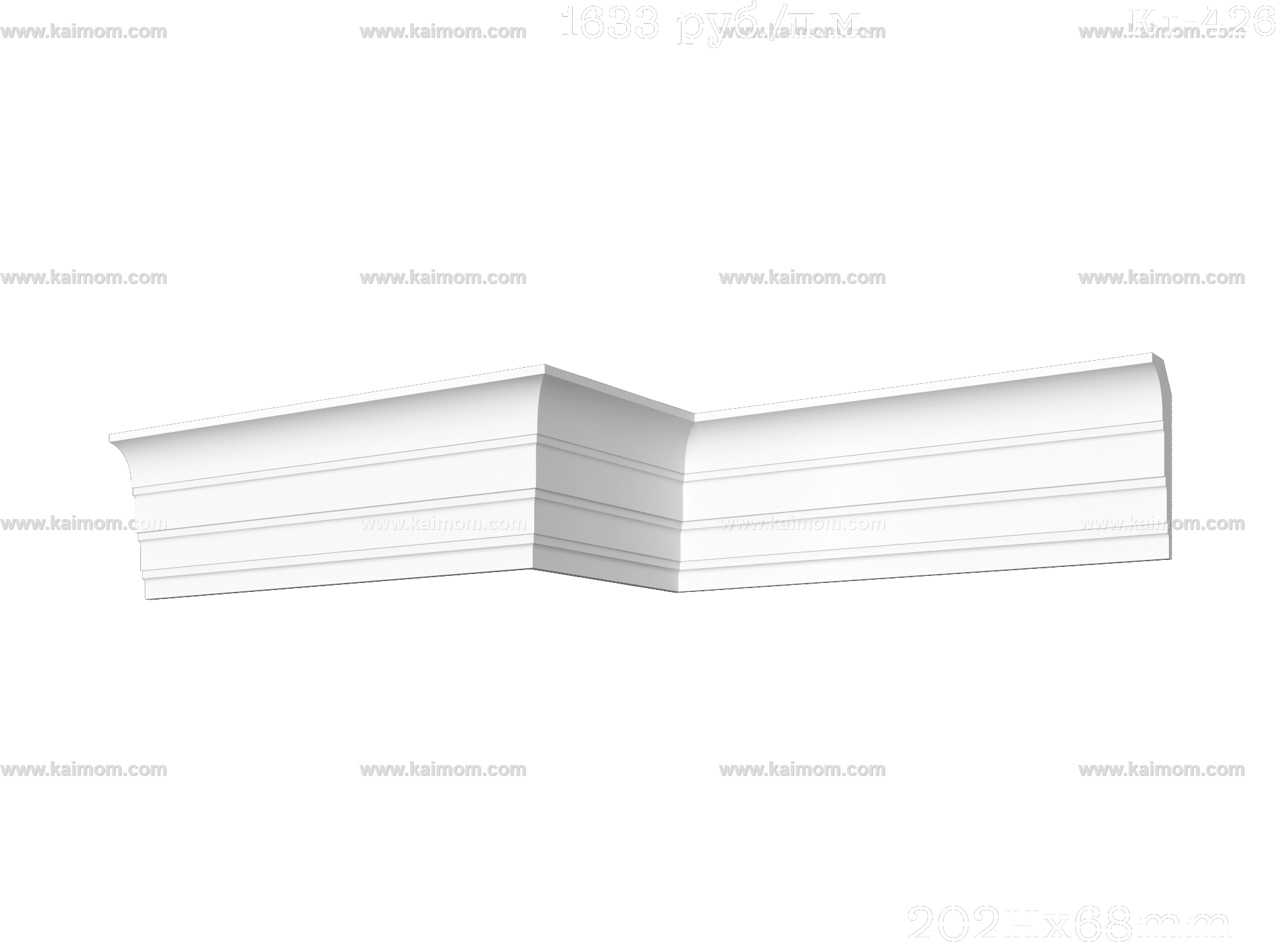 转角石膏线3D模型-1