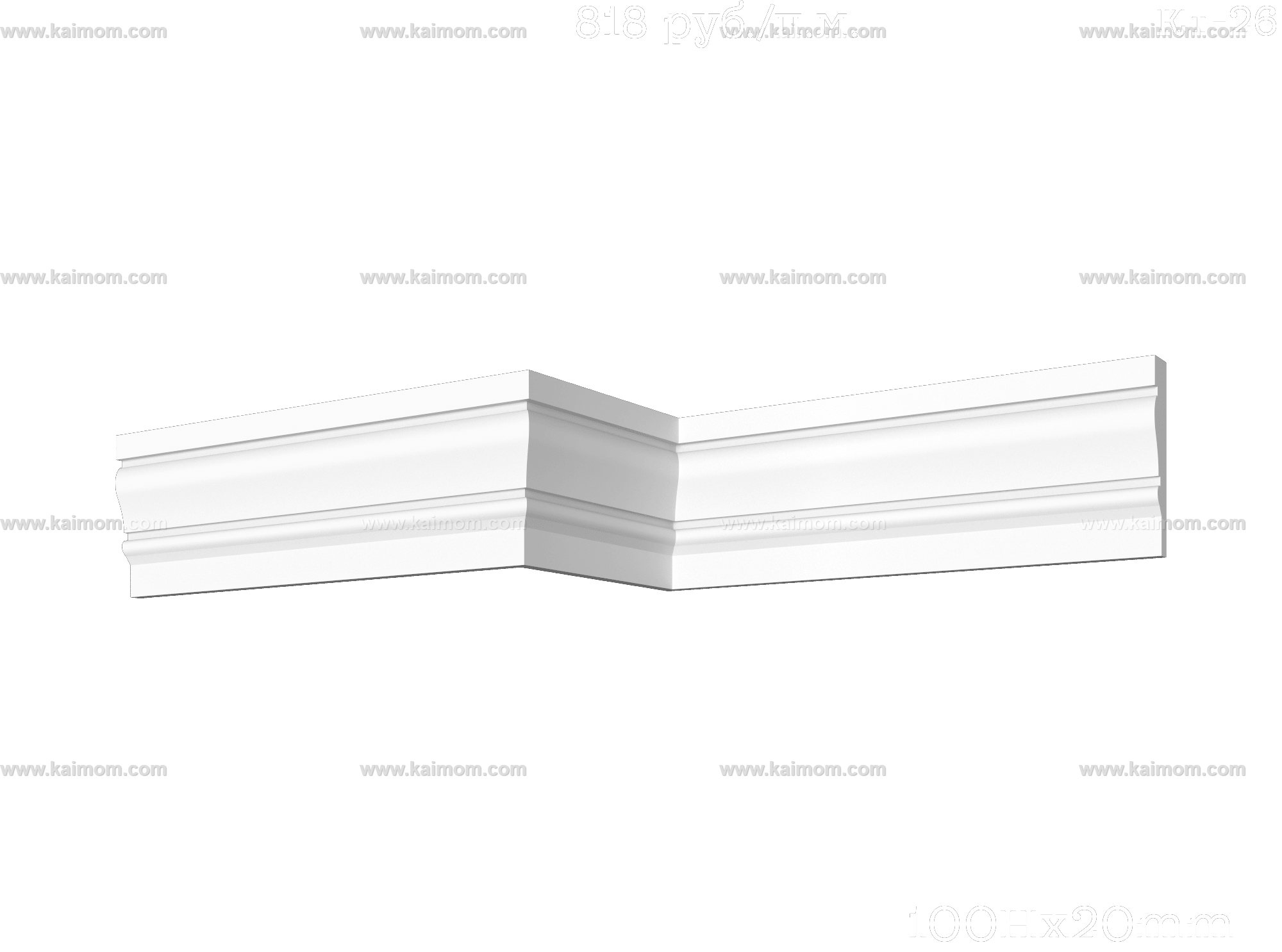 转角石膏线3D模型-1