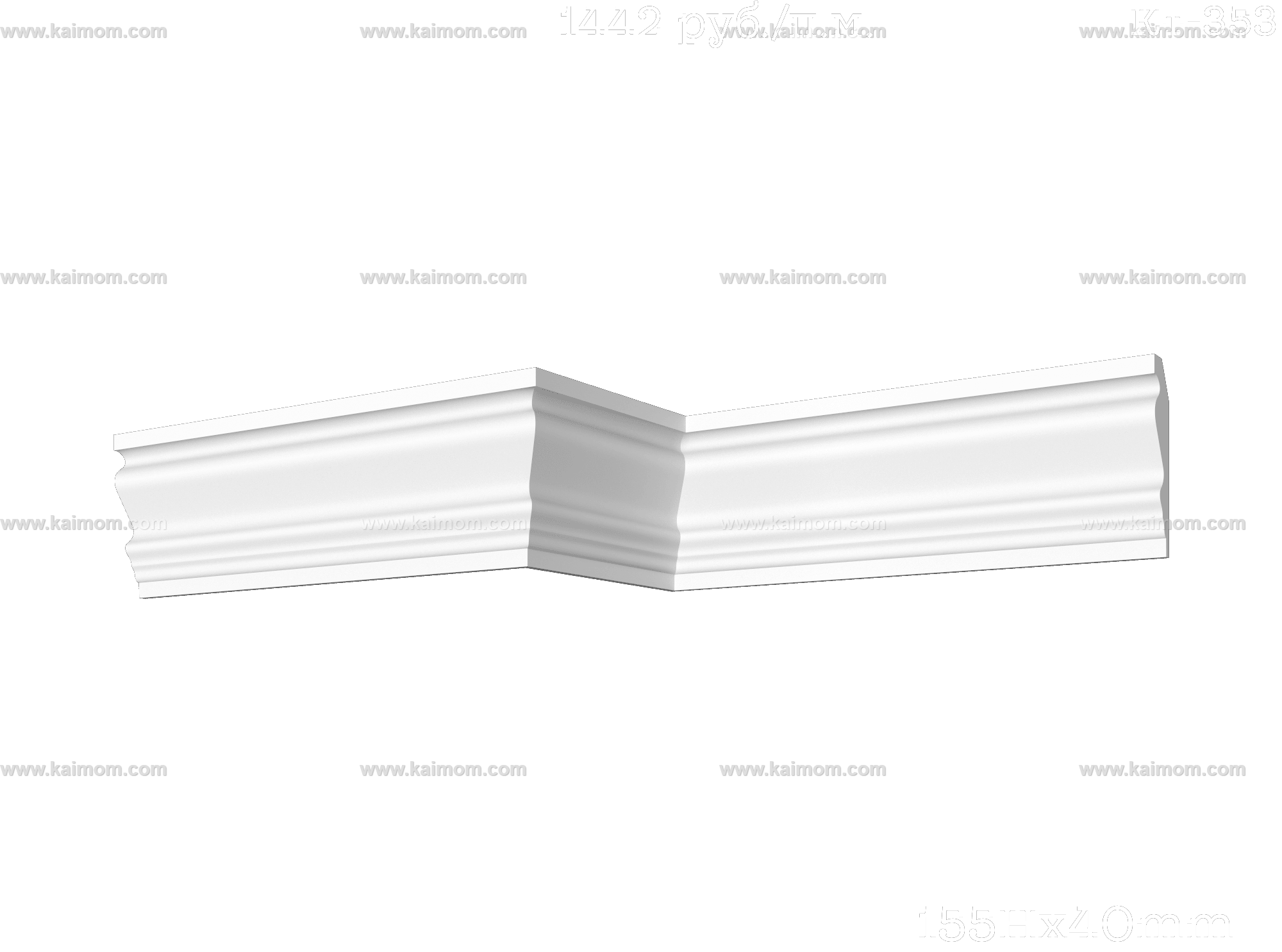 转角石膏线3D模型-1