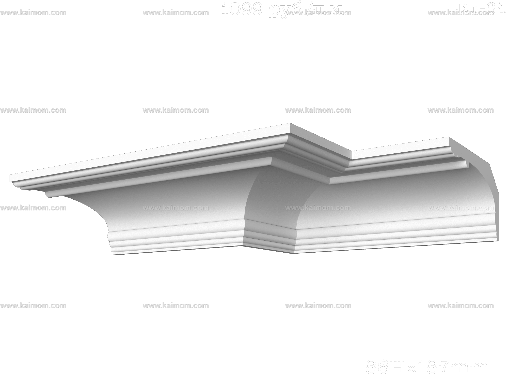 转角石膏线3D模型-1