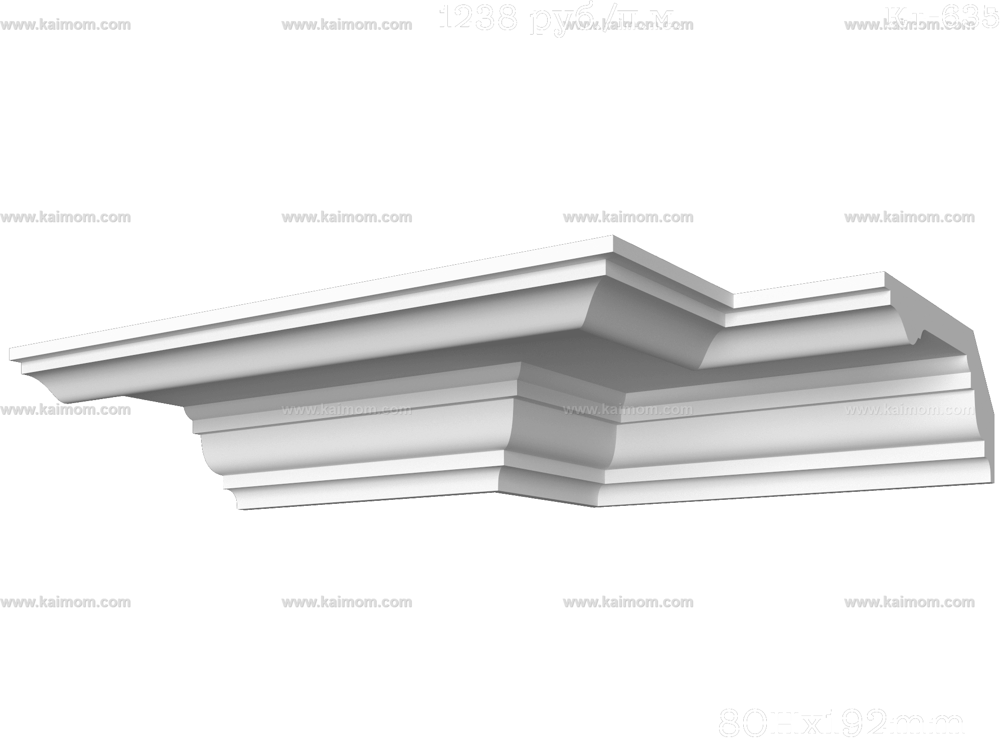 转角石膏线3D模型-1