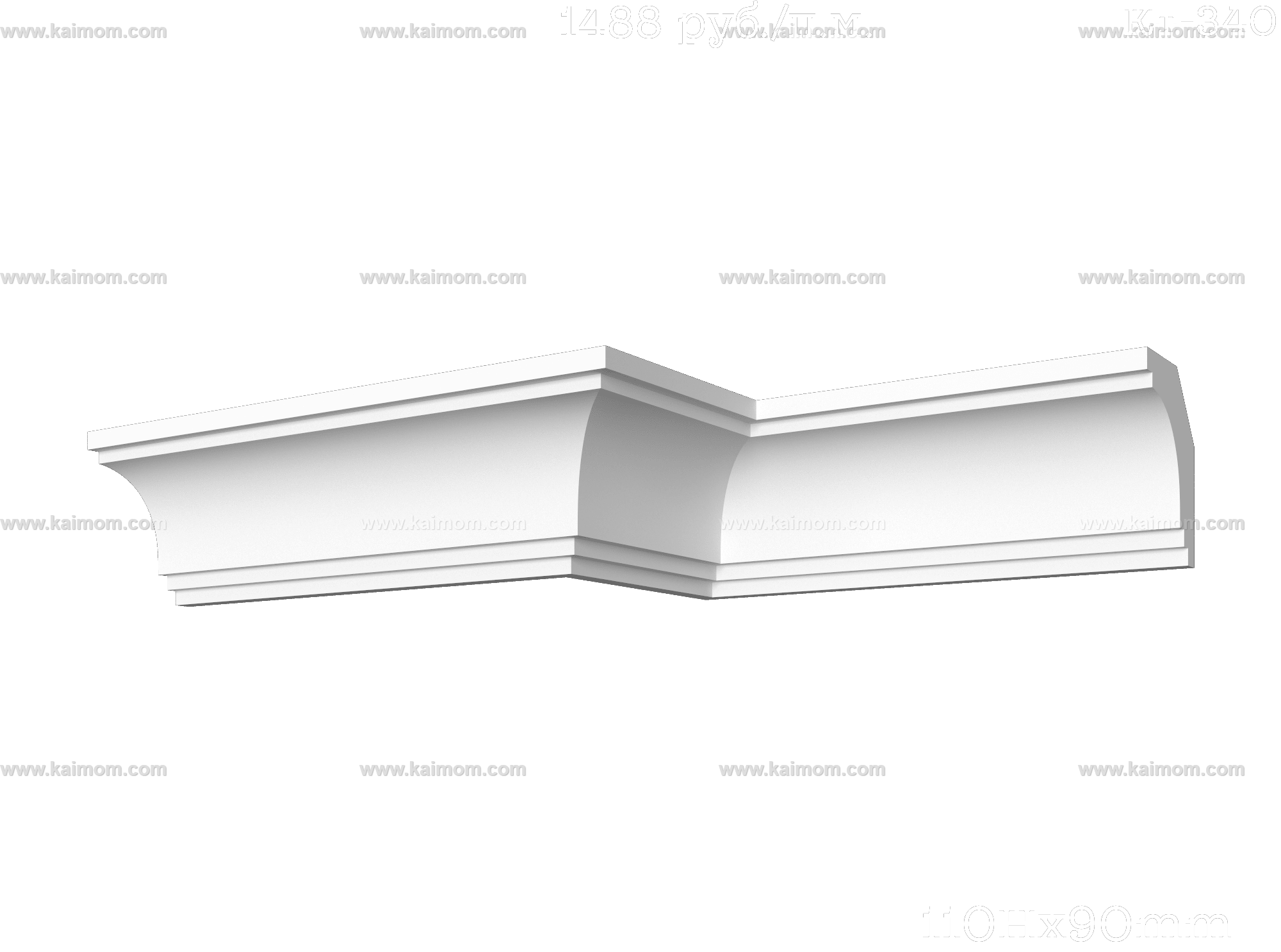 转角石膏线3D模型-1