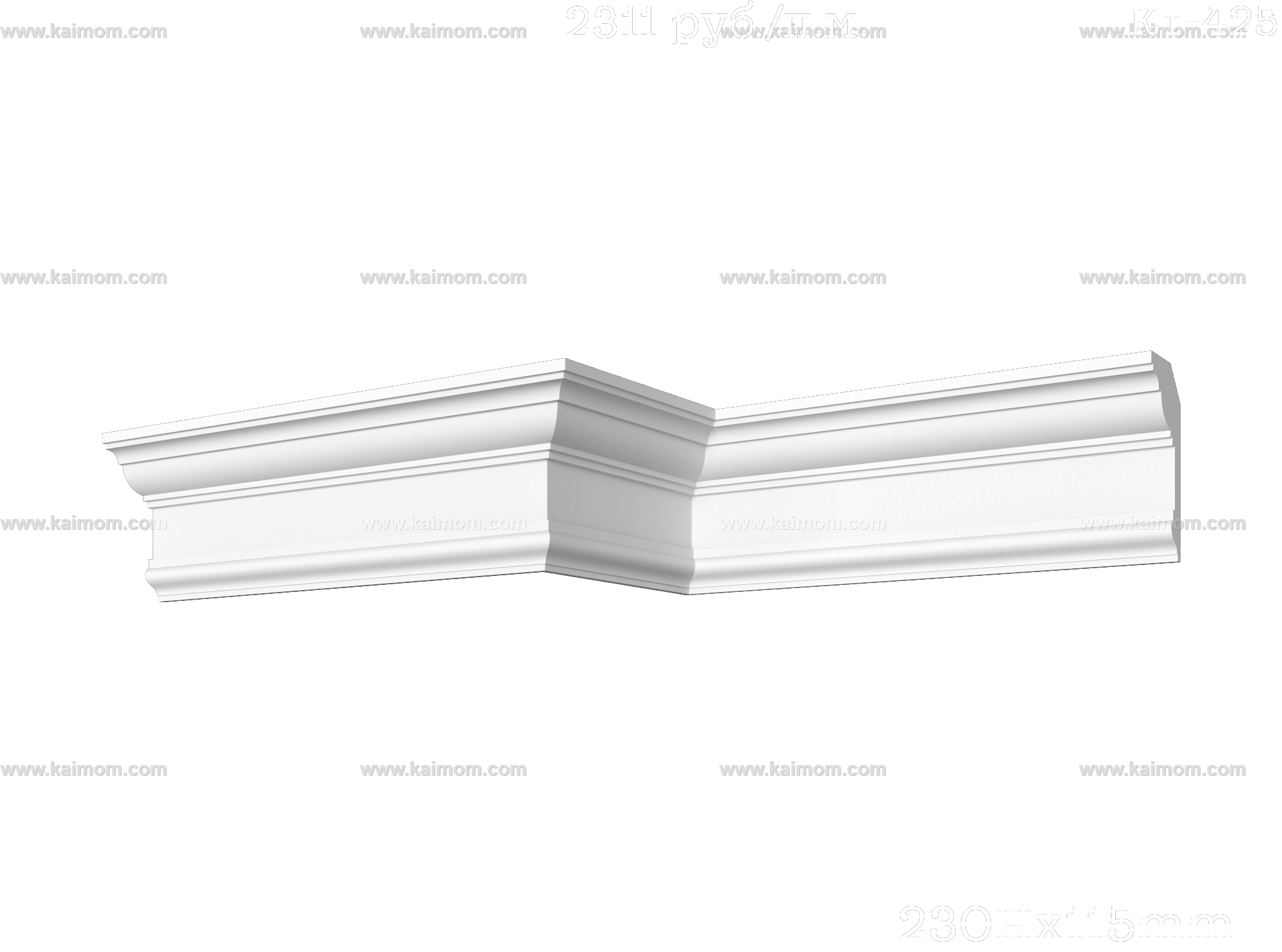 转角石膏线3D模型-1