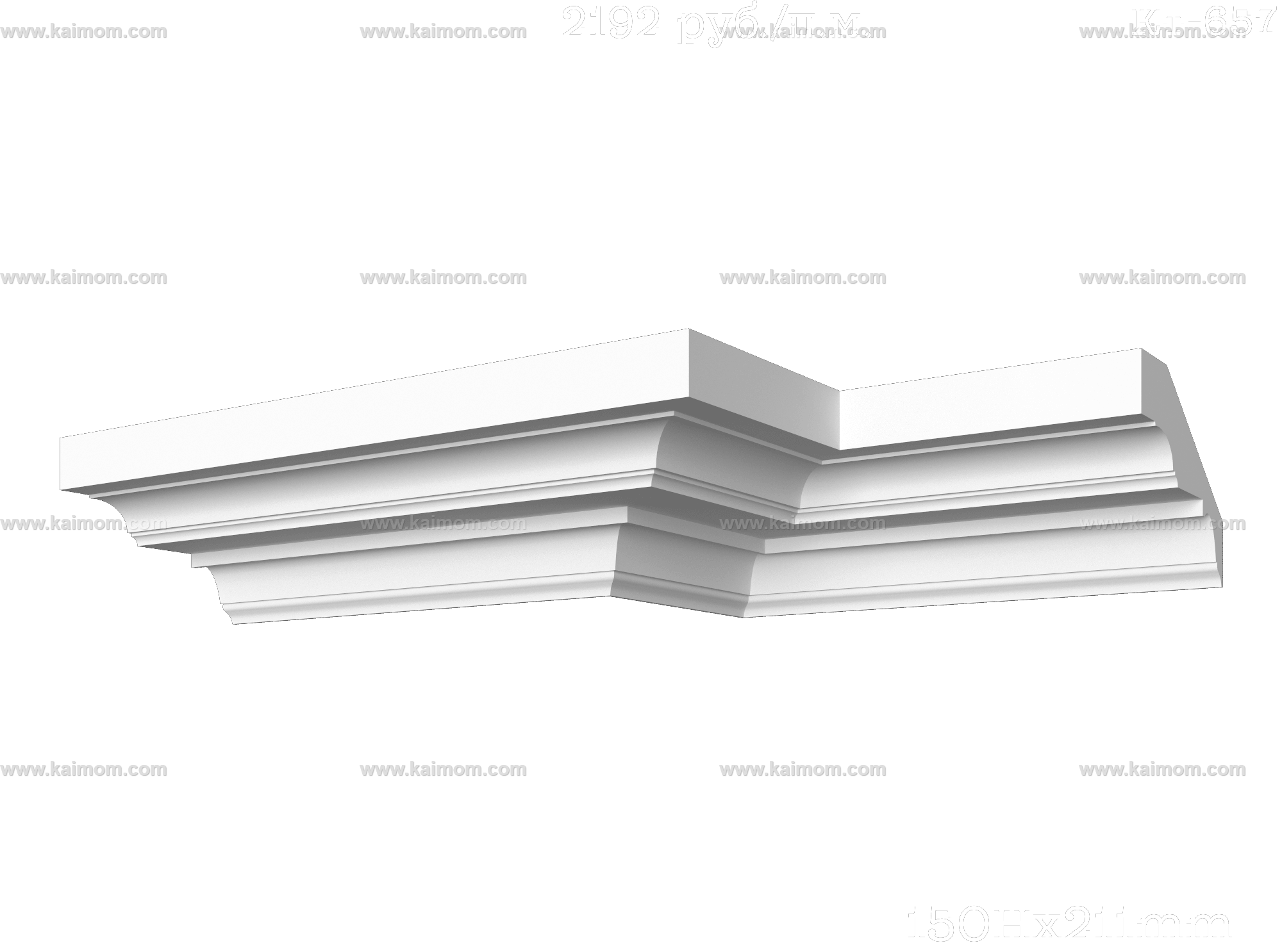 转角石膏线3D模型-1