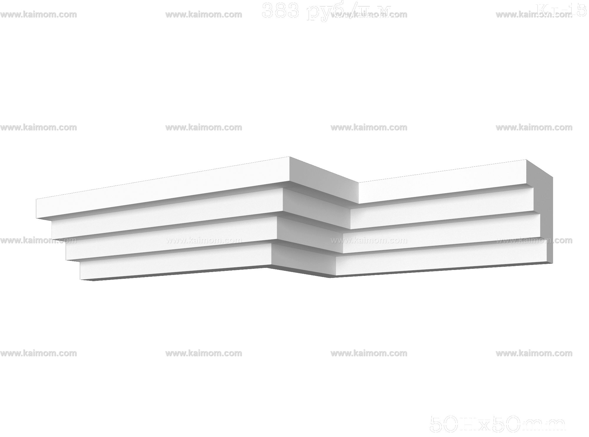 转角石膏线3D模型-1