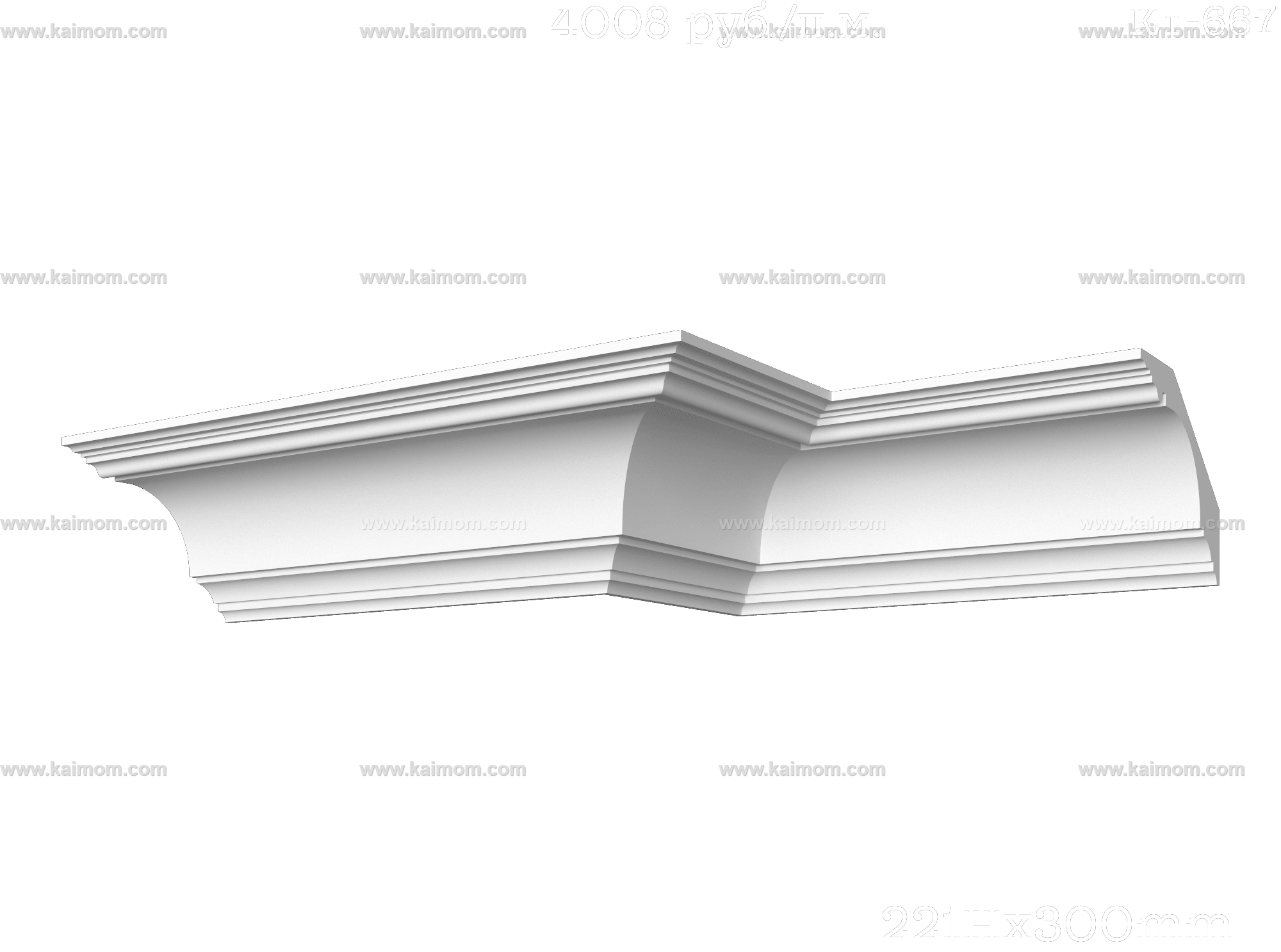 转角石膏线3D模型-1
