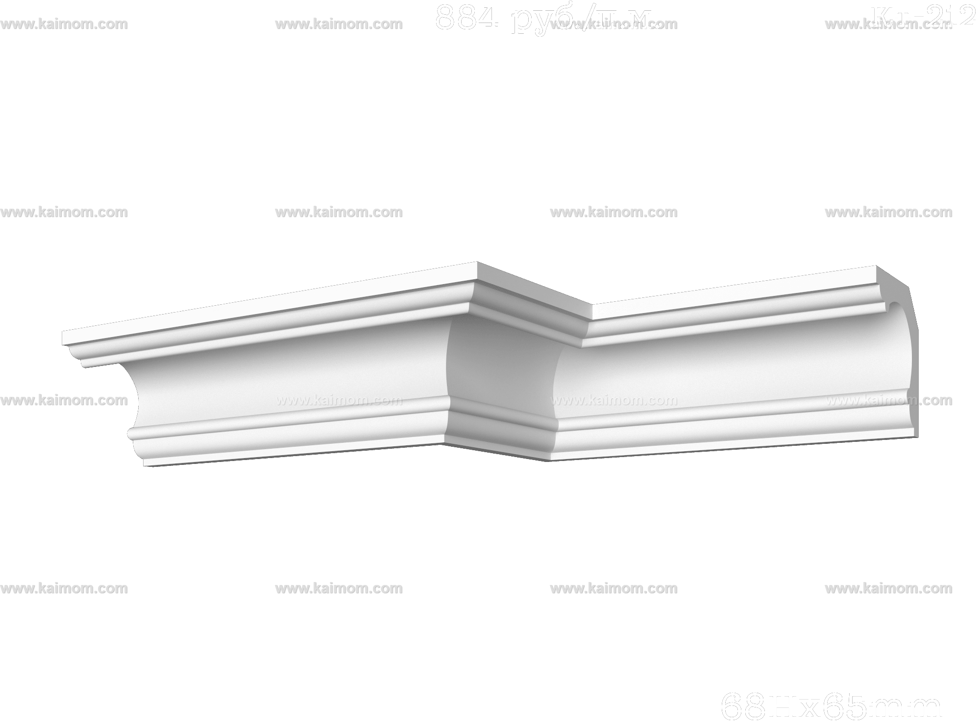 转角石膏线3D模型-1